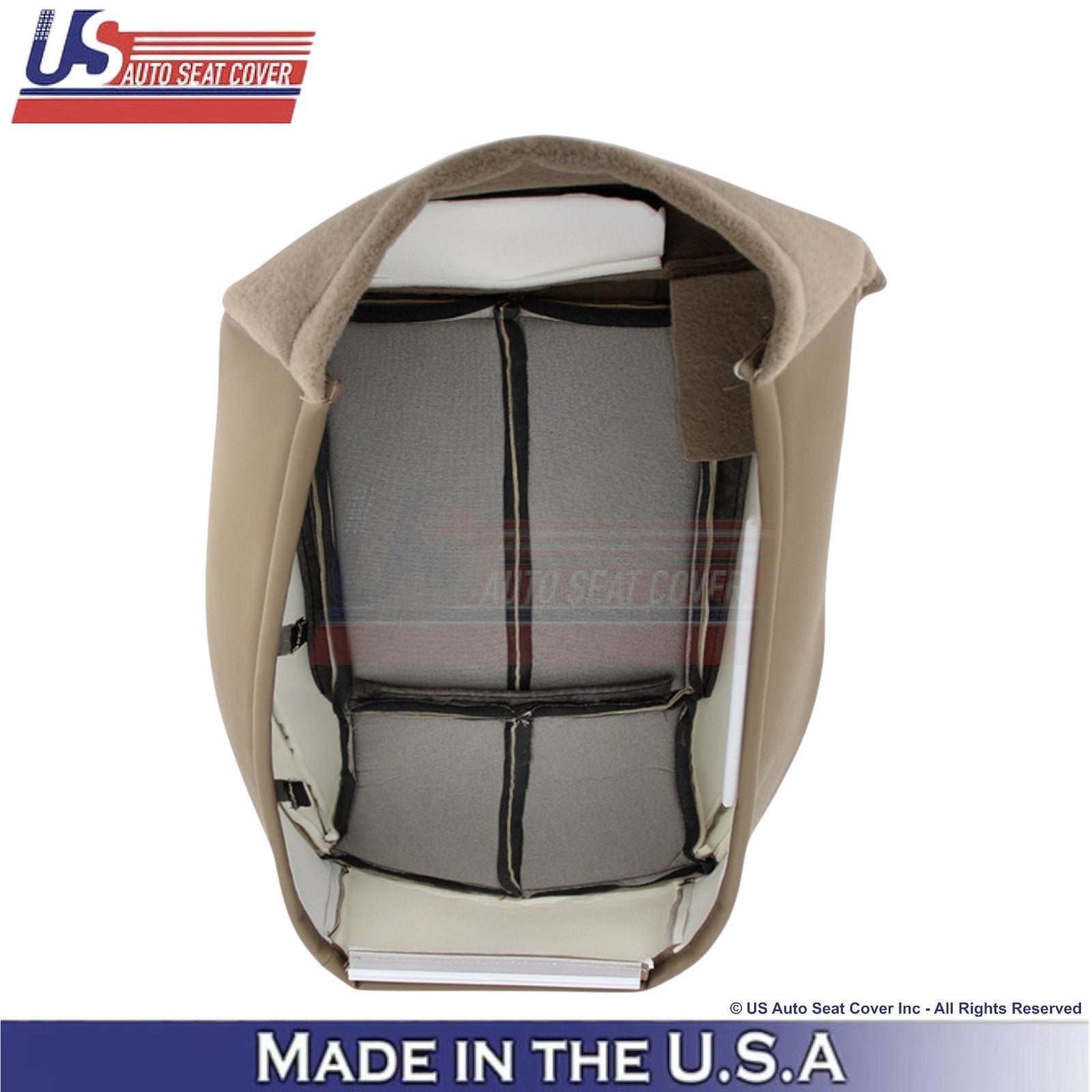 2001-2004 For Jeep Grand Cherokee Genuine Leather Front Covers Sandstone Beige