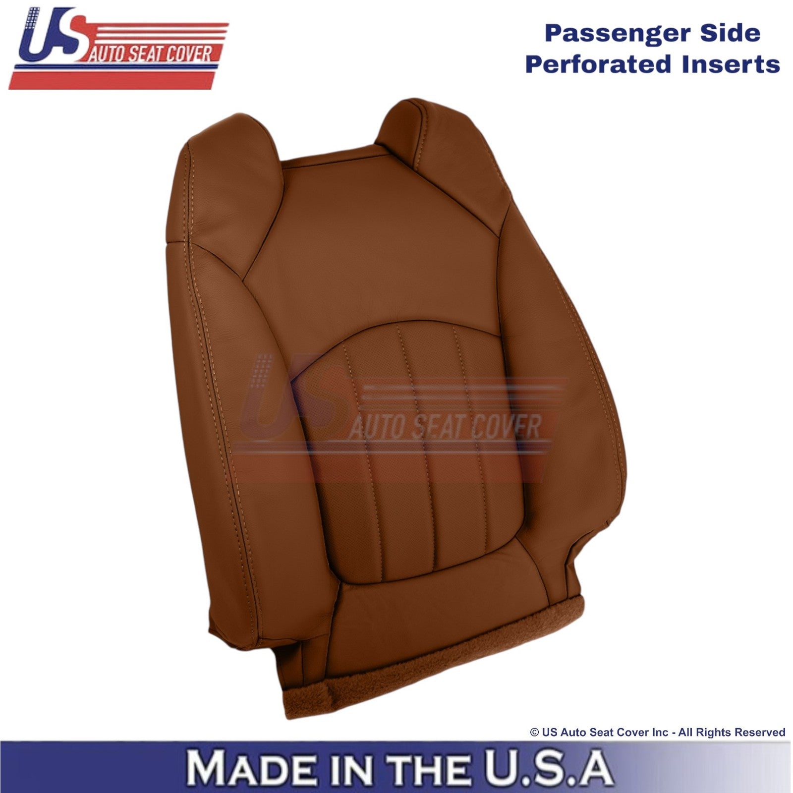 2015-2017 Fits Chevy Traverse Leather Perforated Front Seat Covers Saddle Up