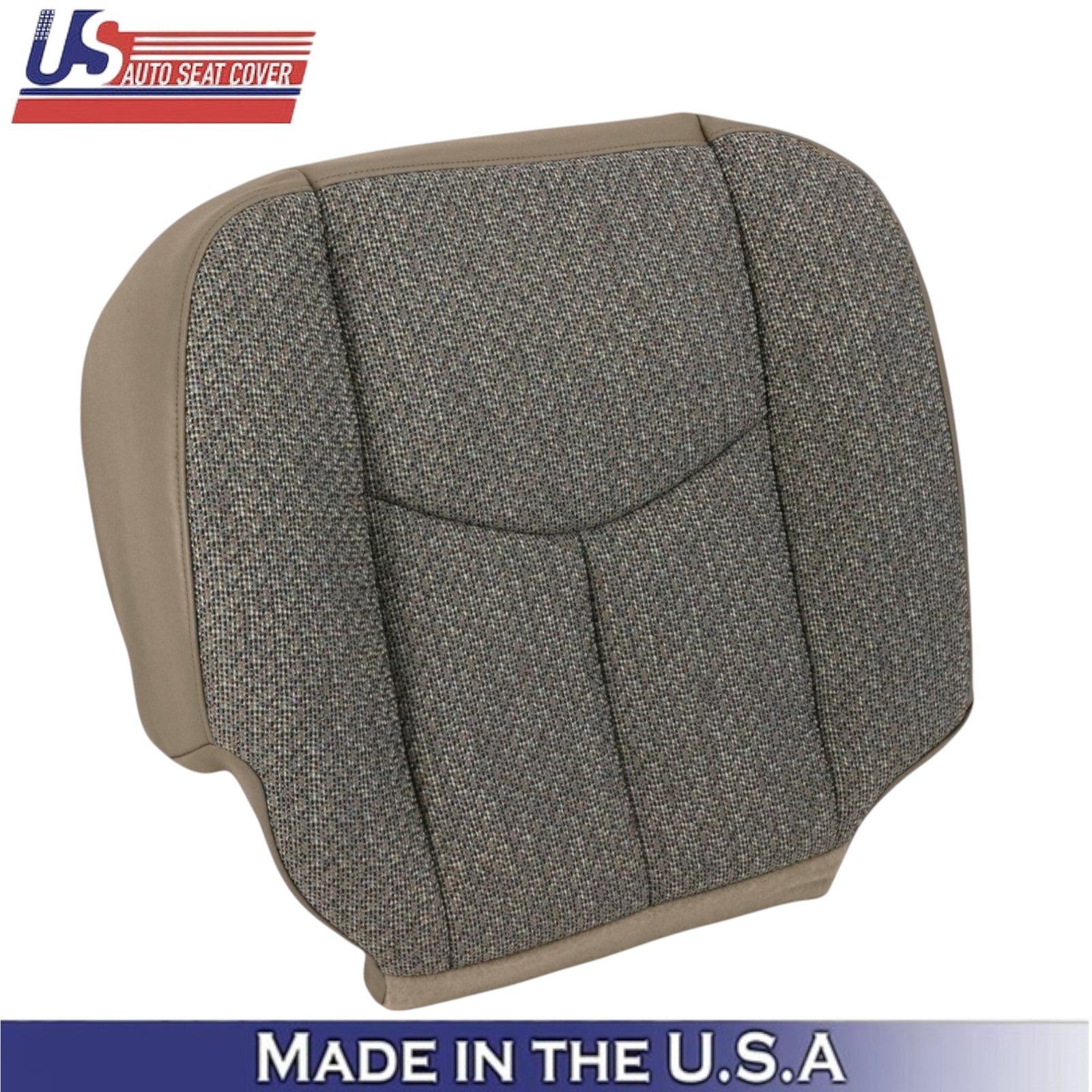 2003-2007 For Chevy Silverado 1500 Cloth Fabric Front Bottom Seat Covers Tan