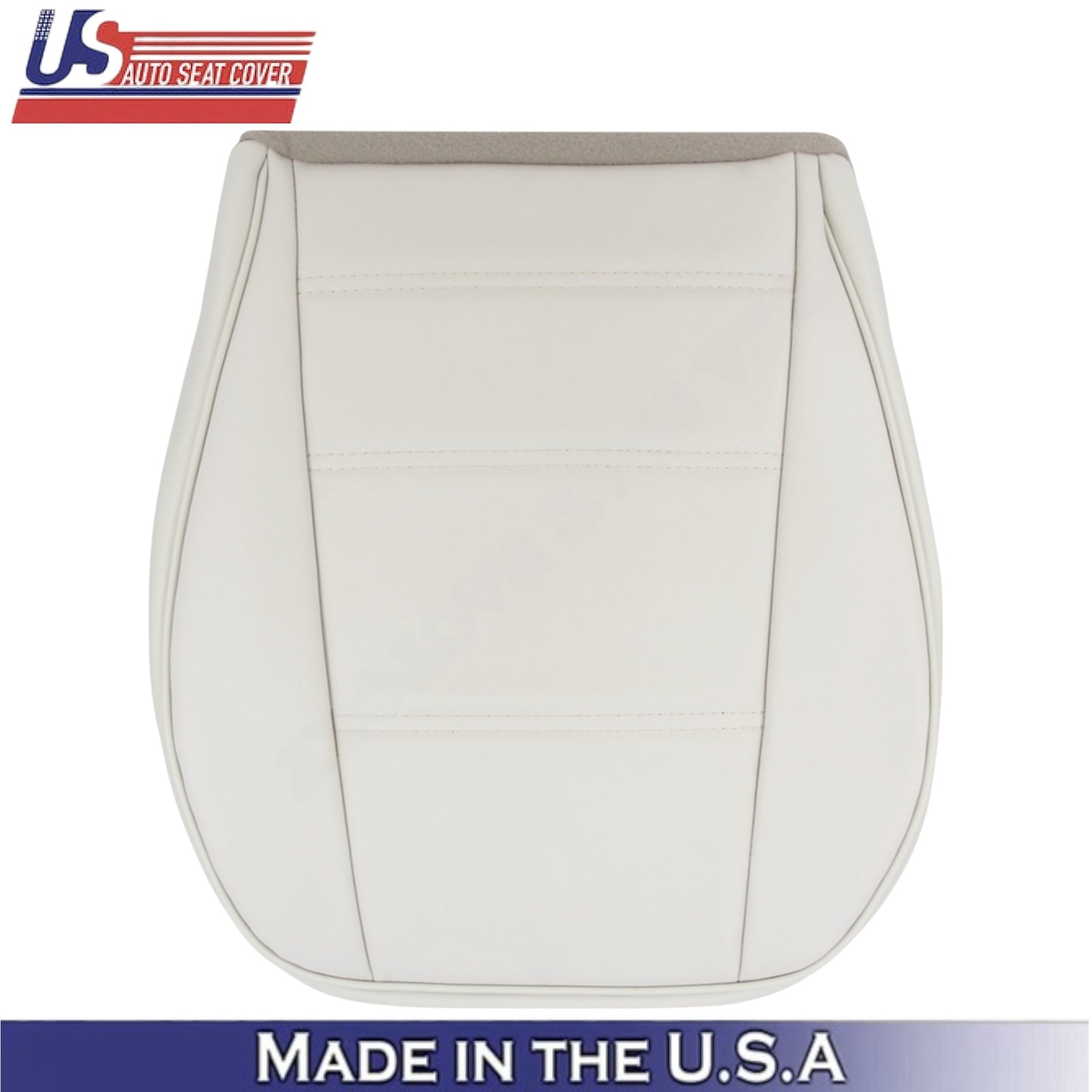1999-2004 For Ford Mustang V6 Leatherette Driver Bottom Seat Cover Oxford White