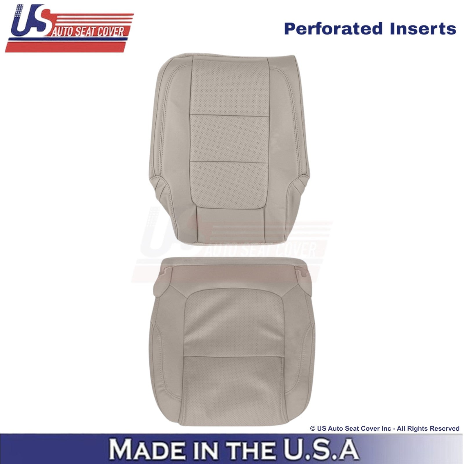 2011-2015 For Ford Explorer 2nd Row Passenger Side Leather Cover Light Stone