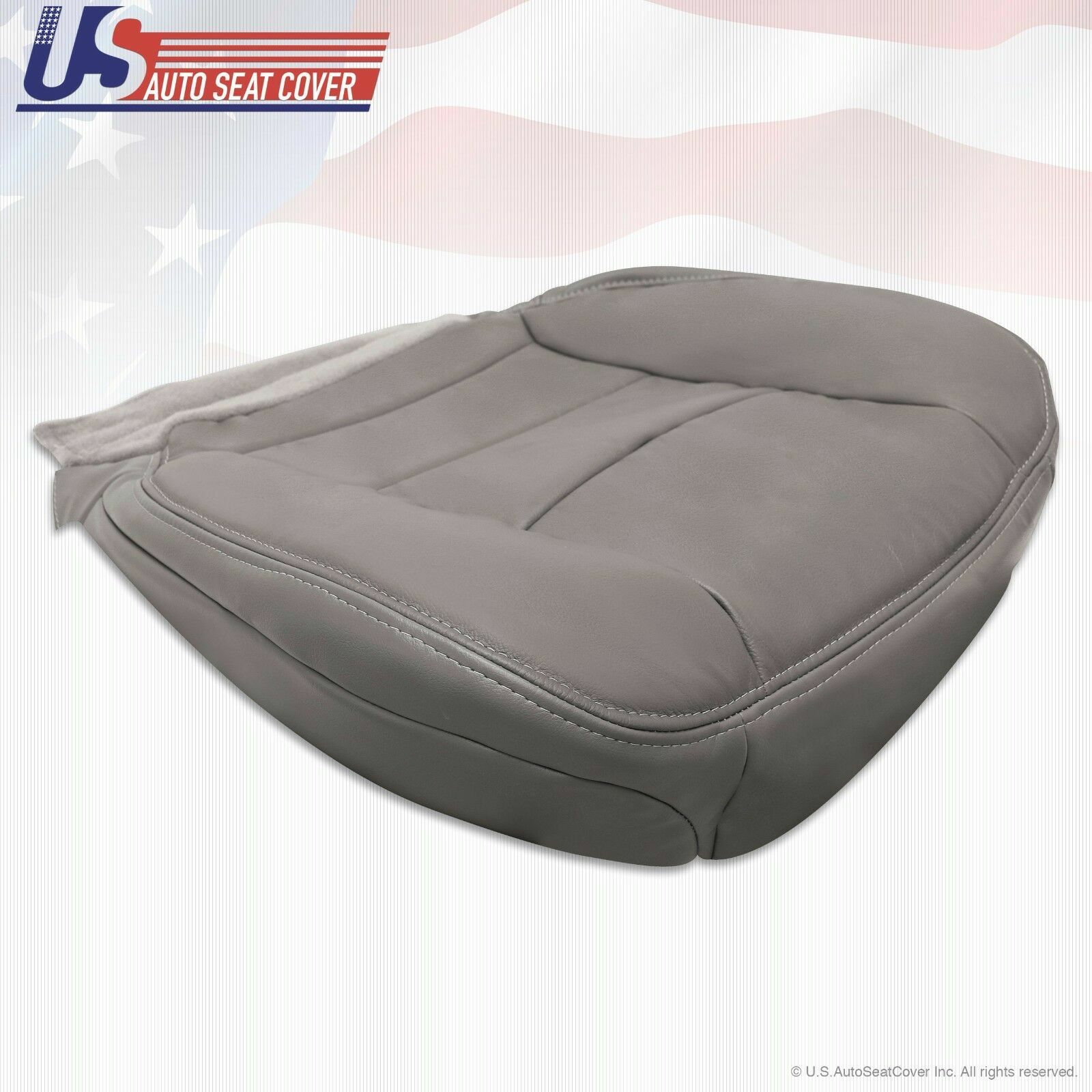 2002-2007 Ford F250 F350 Lariat EXTENDED CAB Driver Bottom Leather Seat Cover
