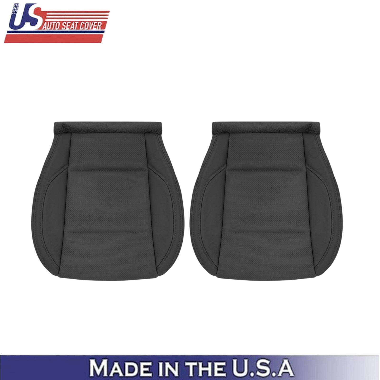 2018-2019 For Subaru Outback Genuine Leather Front Bottom Seat Covers Black
