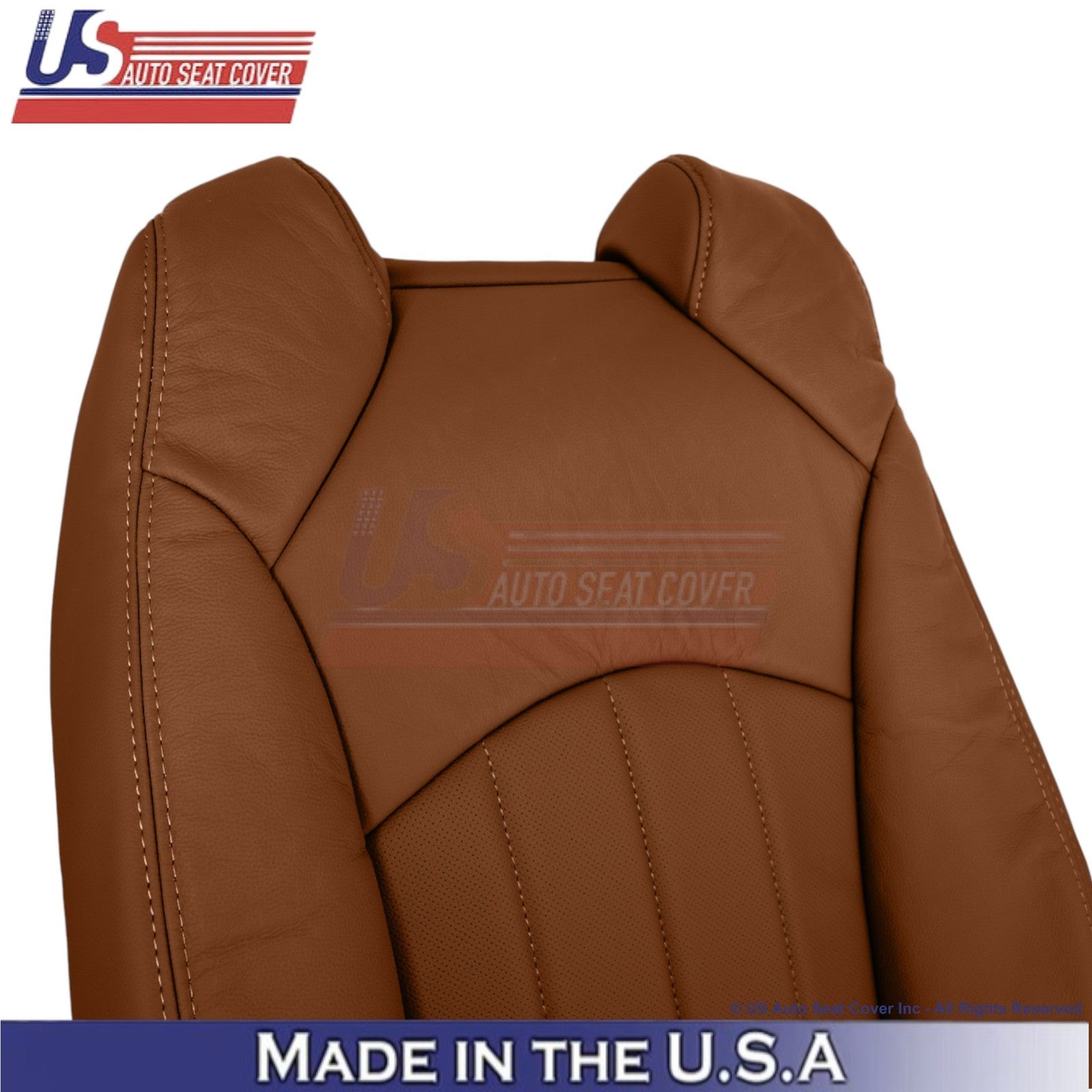 2015-2017 Fits Chevy Traverse Leather Perforated Front Seat Covers Saddle Up