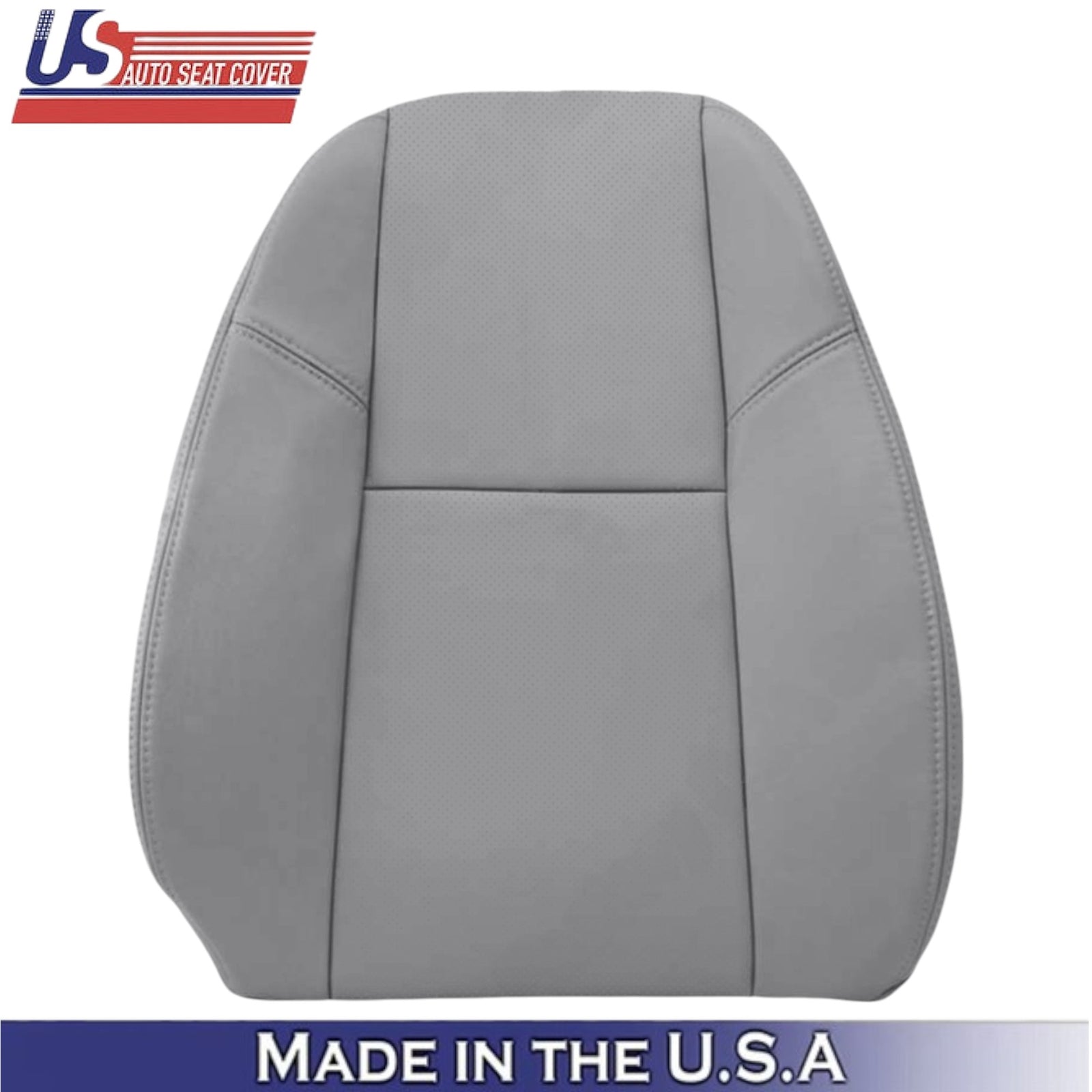 2009-2014 For GMC Sierra Denali Leatherette Driver Top Seat Cover Light Titanium