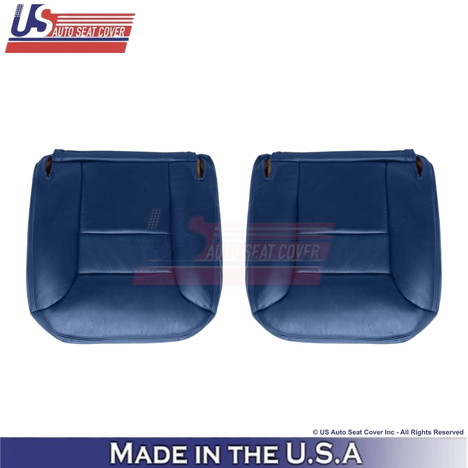 1995-1999 Fits Chevy Suburban Leatherette Front Bottom Seat Covers Navy Blue