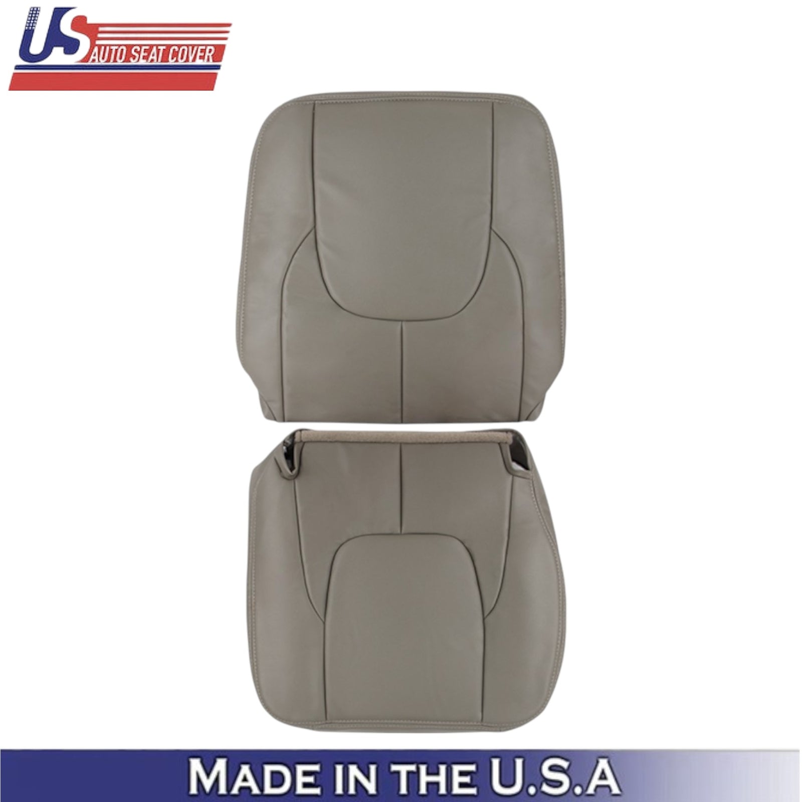 2002-2003 For Dodge Ram 1500 Laramie Leatherette Passenger Side Covers Taupe