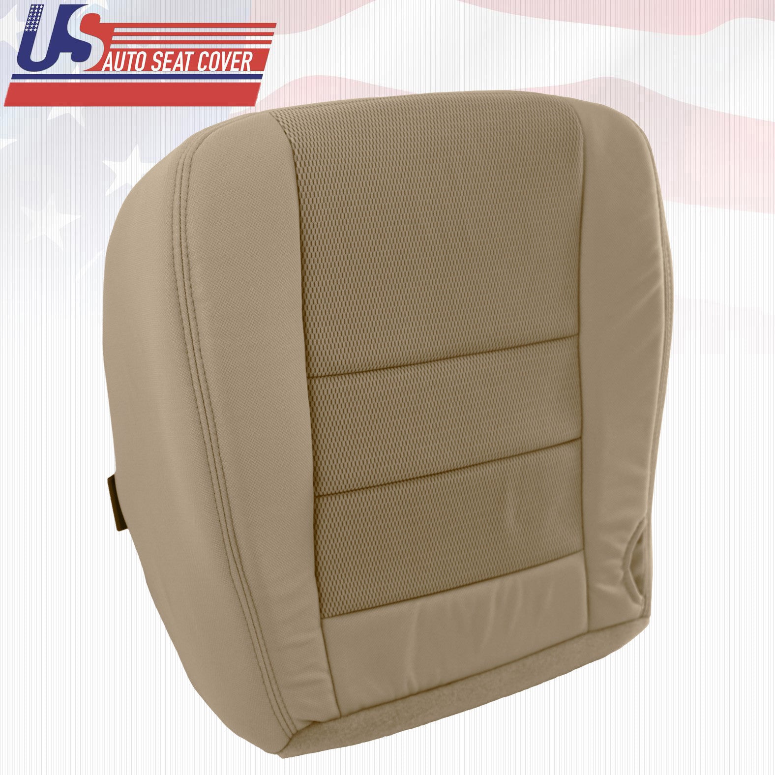 2002 - 2007 Ford F250 F350 XLT Super Duty Driver Bottom Cloth Seat Cover TAN