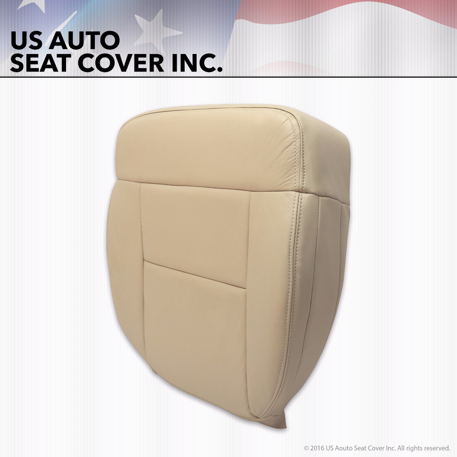 2004 Ford F-150 Lariat F150 -Passenger Side-Bottom Leather Seat Cover  Light Tan