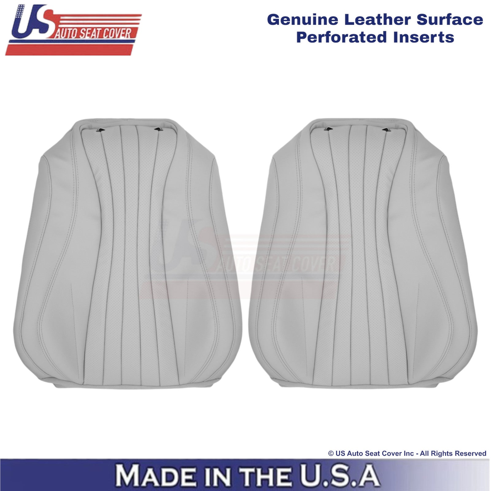 2021-2023 Fits Mercedes Benz E-Class Genuine Leather Front Top Seat Covers Gray