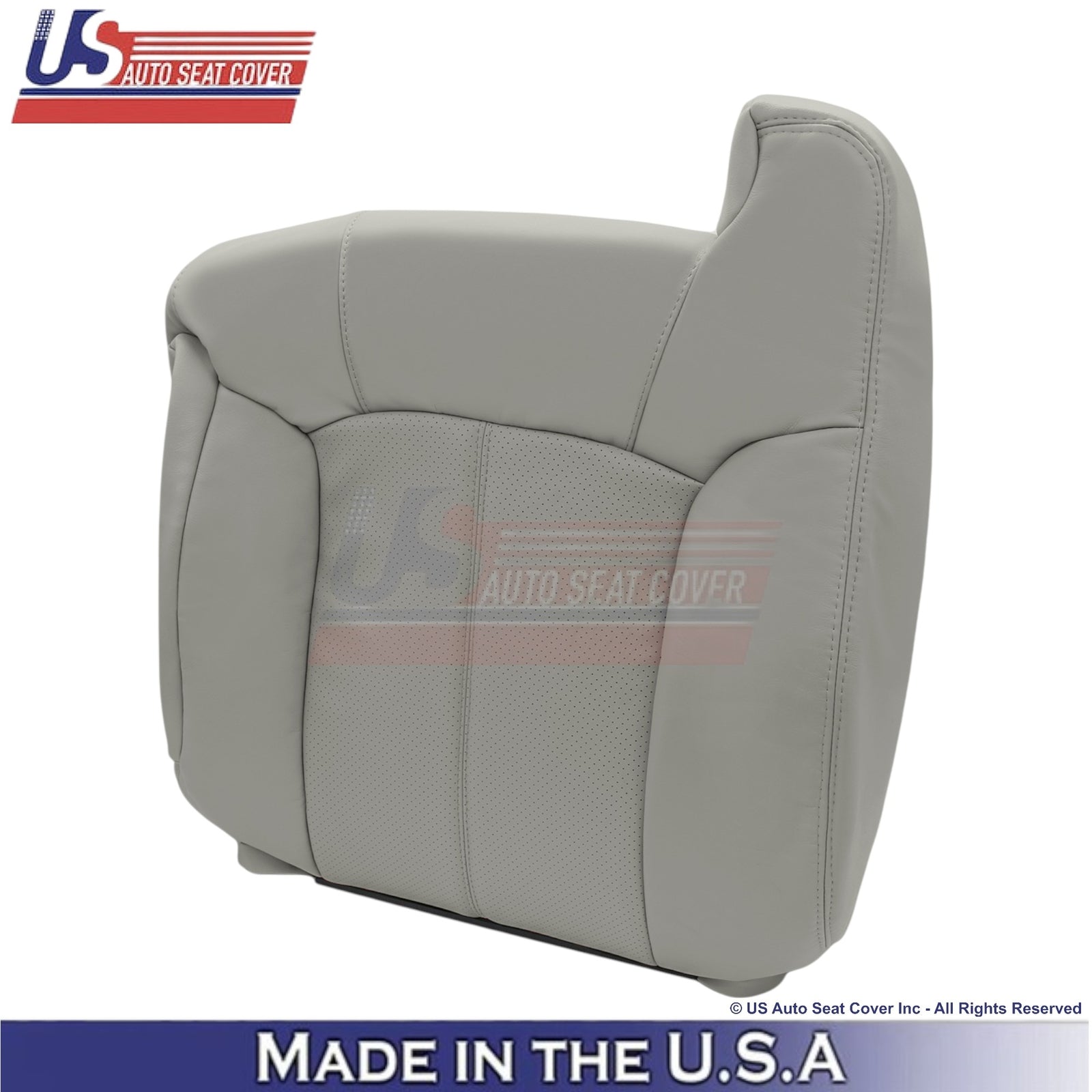 2002 For Cadillac Escalade Leatherette Front Replacement Seat Covers Pewter Gray
