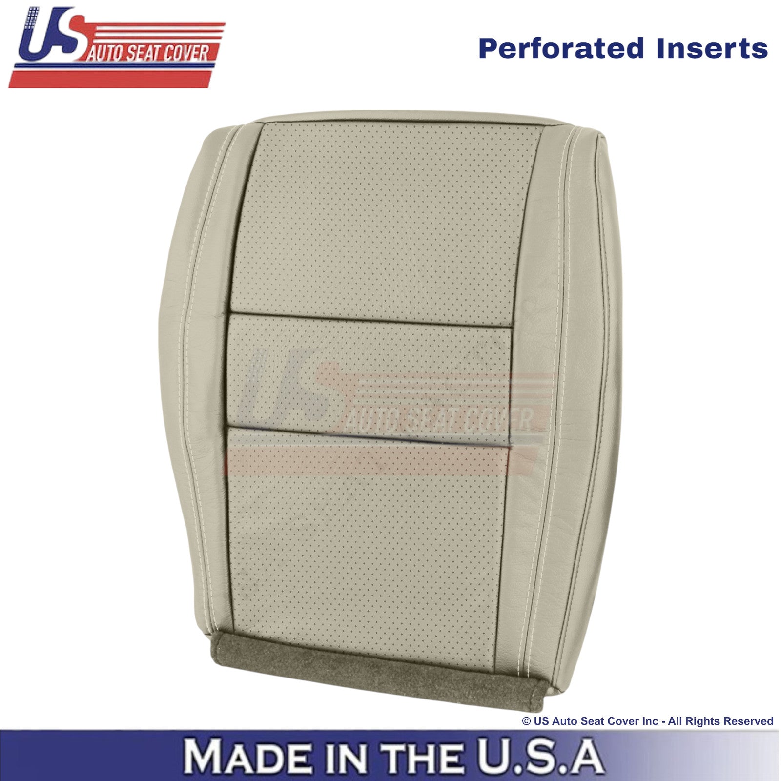 2011-2022 For Dodge Durango Leather Perf. Driver Bottom Cover Light Frost Beige