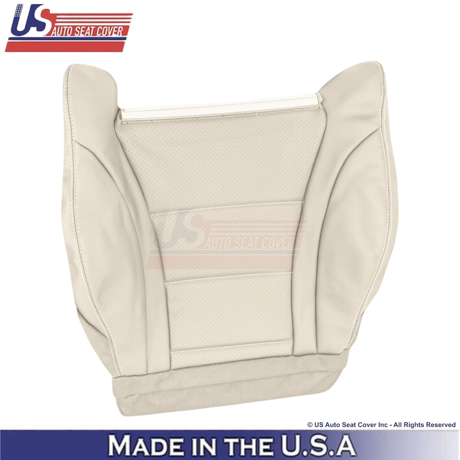 2016-2022 For Mercedes-Benz GLC X253 C253 Leather Driver Bottom Seat Cover Tan