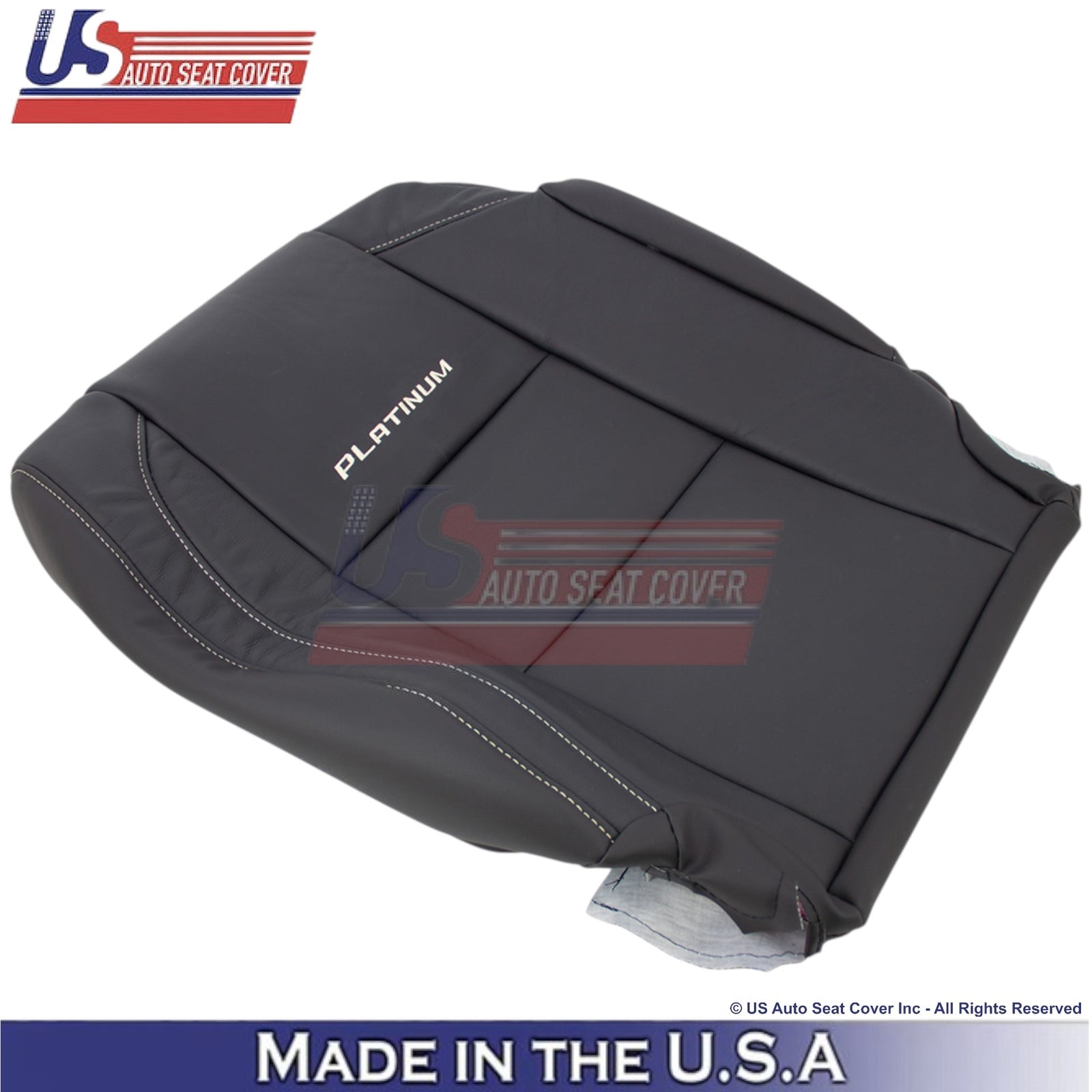 2010-2015 For Nissan Armada Platinum Genuine Leather Top Covers Dark Charcoal