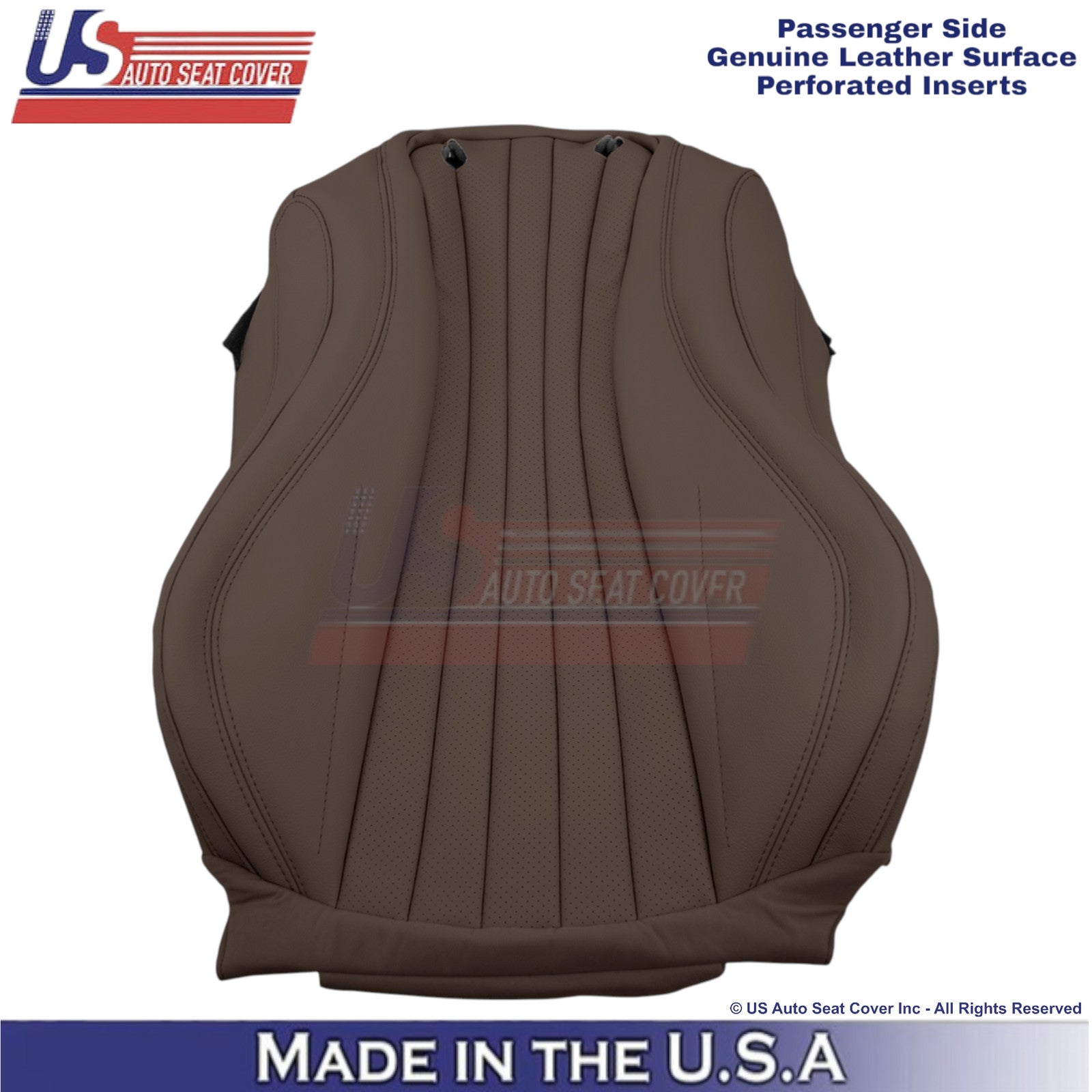 2017-2023 For Mercedes Benz E-Class Genuine Leather Passenger Top Cover Nut Brwn