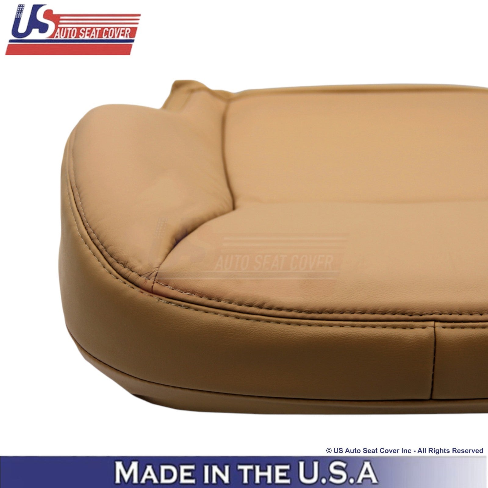 2000-2002 For Mercedes-Benz S-Class Leatherette Front Bottom Seat Covers Saffron