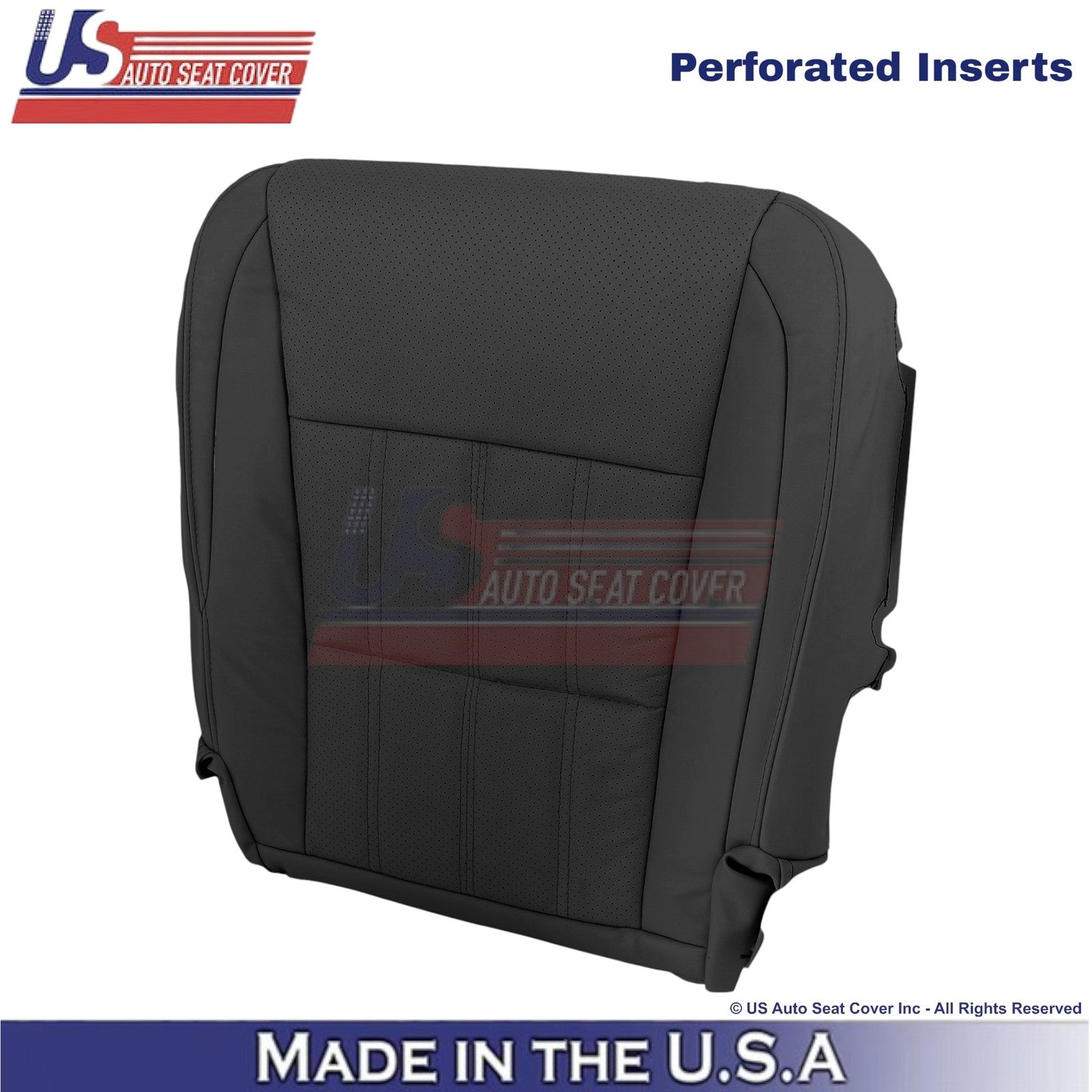 2016-2018 Fits Lexus ES 350 Leather Driver Bottom Replacement Seat Cover Black