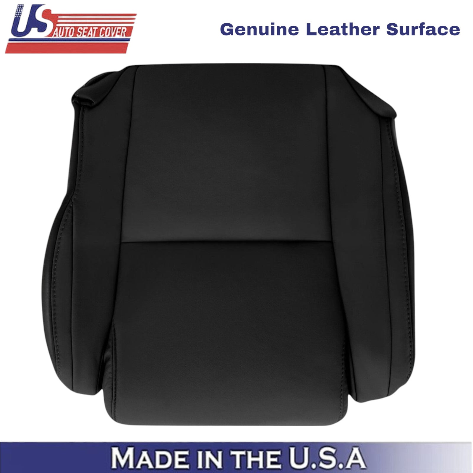 2007-2013 For Toyota Tundra Genuine Leather front Replacement Seat Covers Black