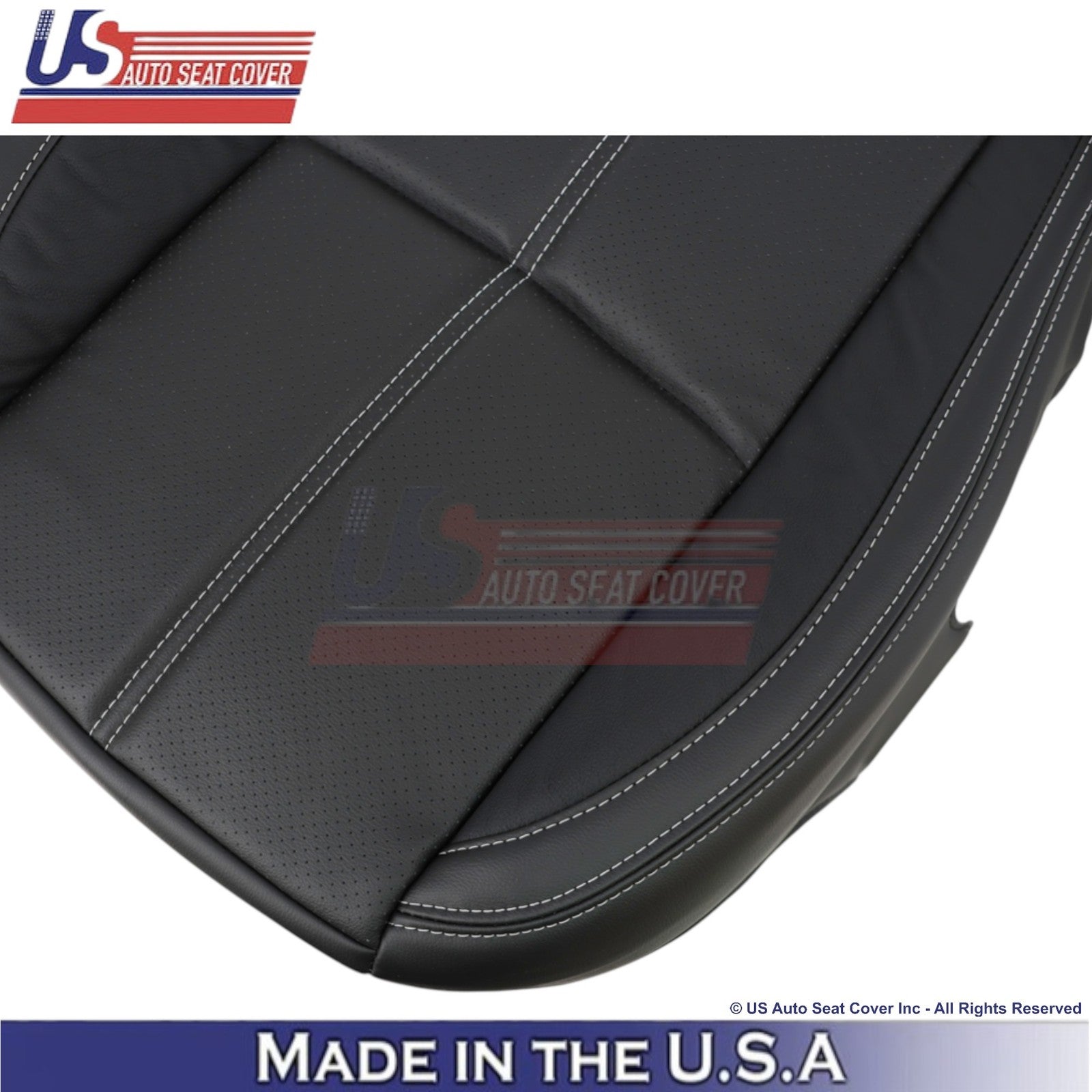 2017-2018 Fits Subaru Forester Touring Genuine Leather Bottom Seat Covers Black