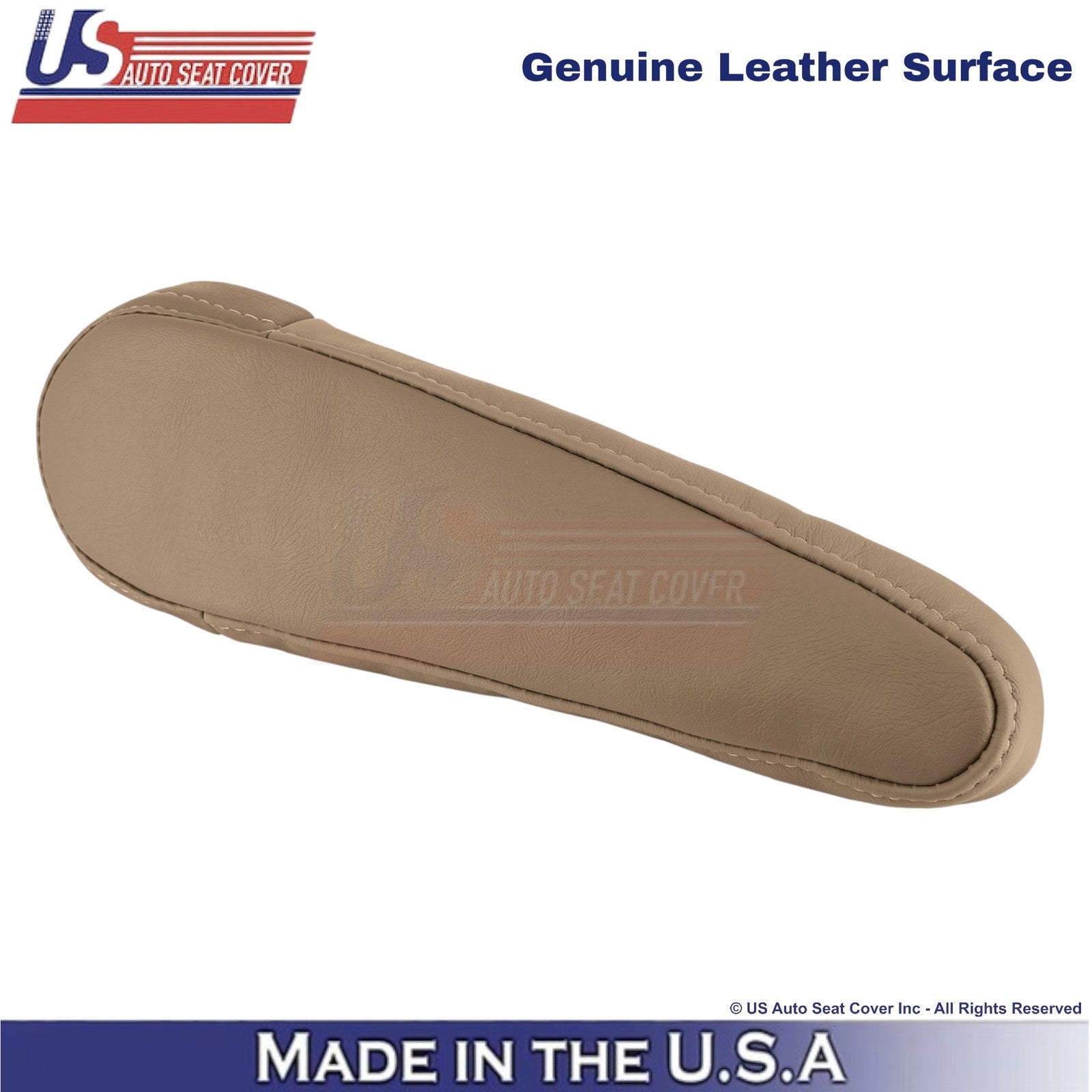 1998-2003 Fits Toyota Sienna Genuine Leather Driver Armrest Cover Dark Oak