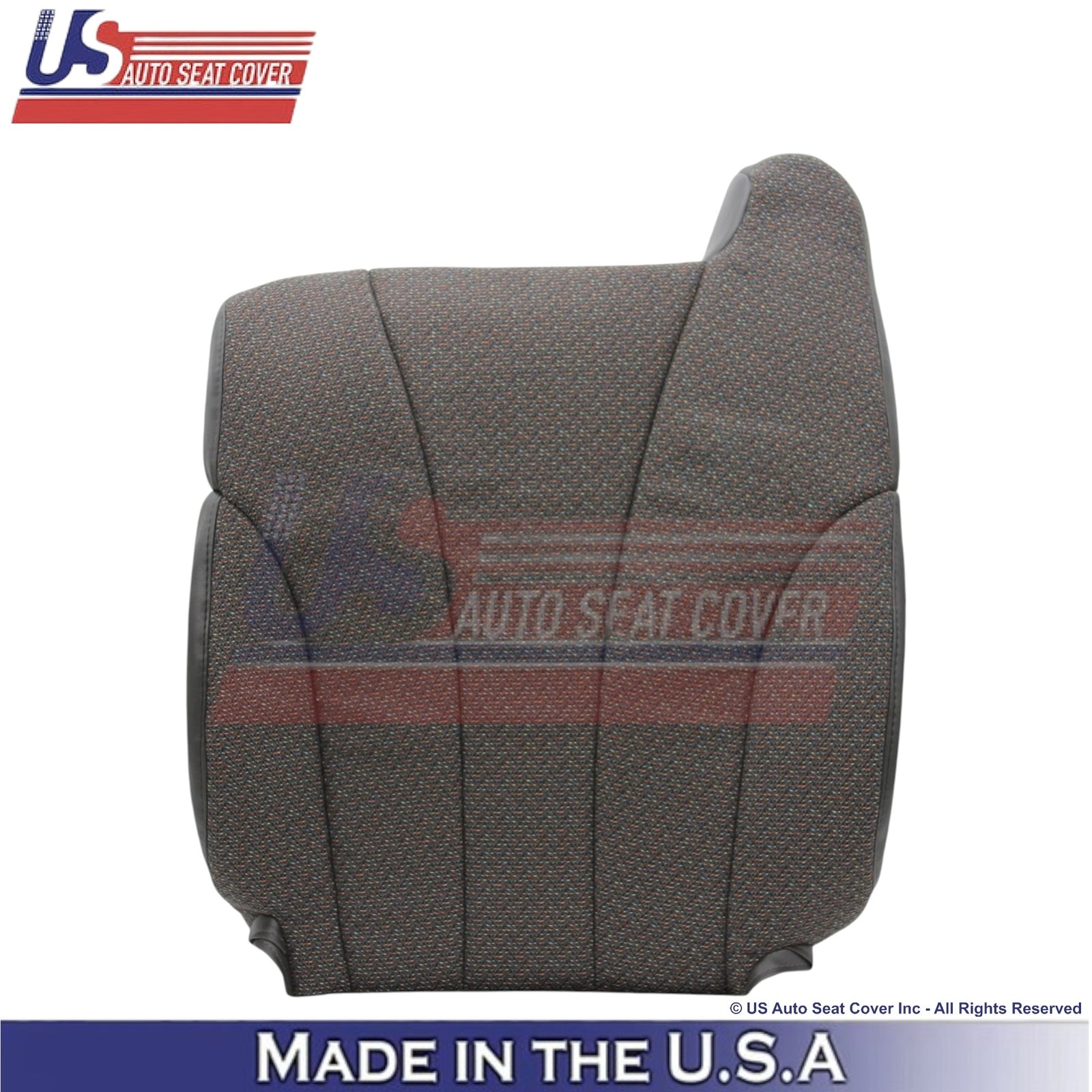 1999-2002 For Chevy Silverado 1500 2500 Cloth Front Driver Seat Covers Dark Gray