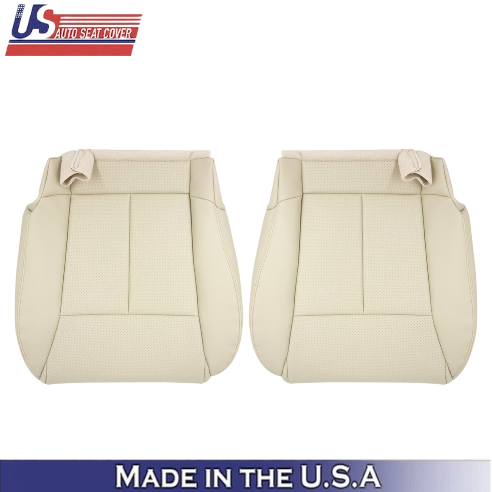 2006-2010 for Infiniti M45 M35 Sedan Front Seat Covers Genuine Leather Wheat Tan