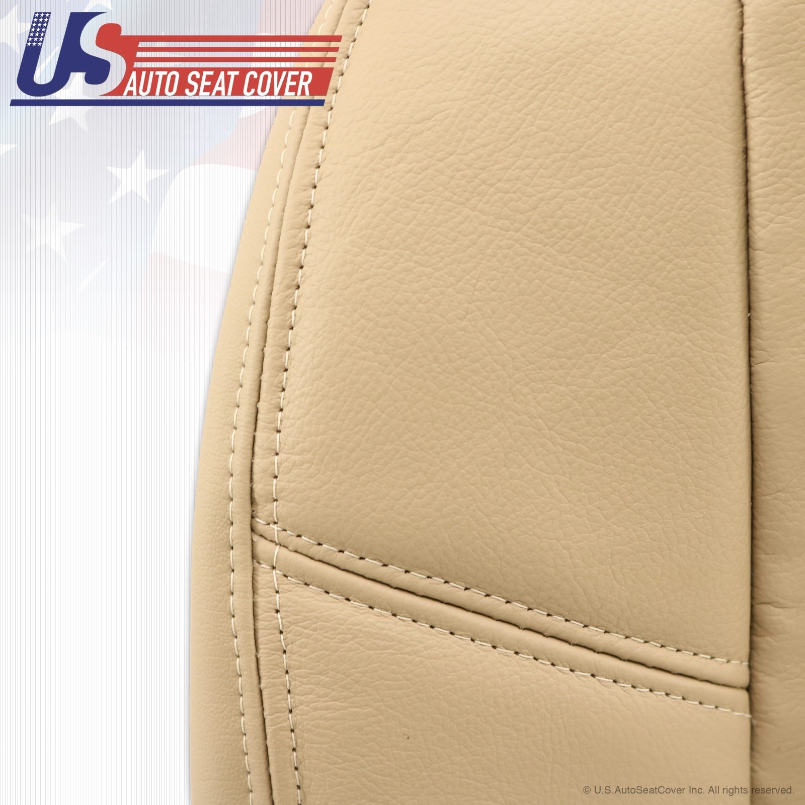 2007 To 2012 GMC Sierra Driver Top Lean Back Upholstery Replacement Cover Tan