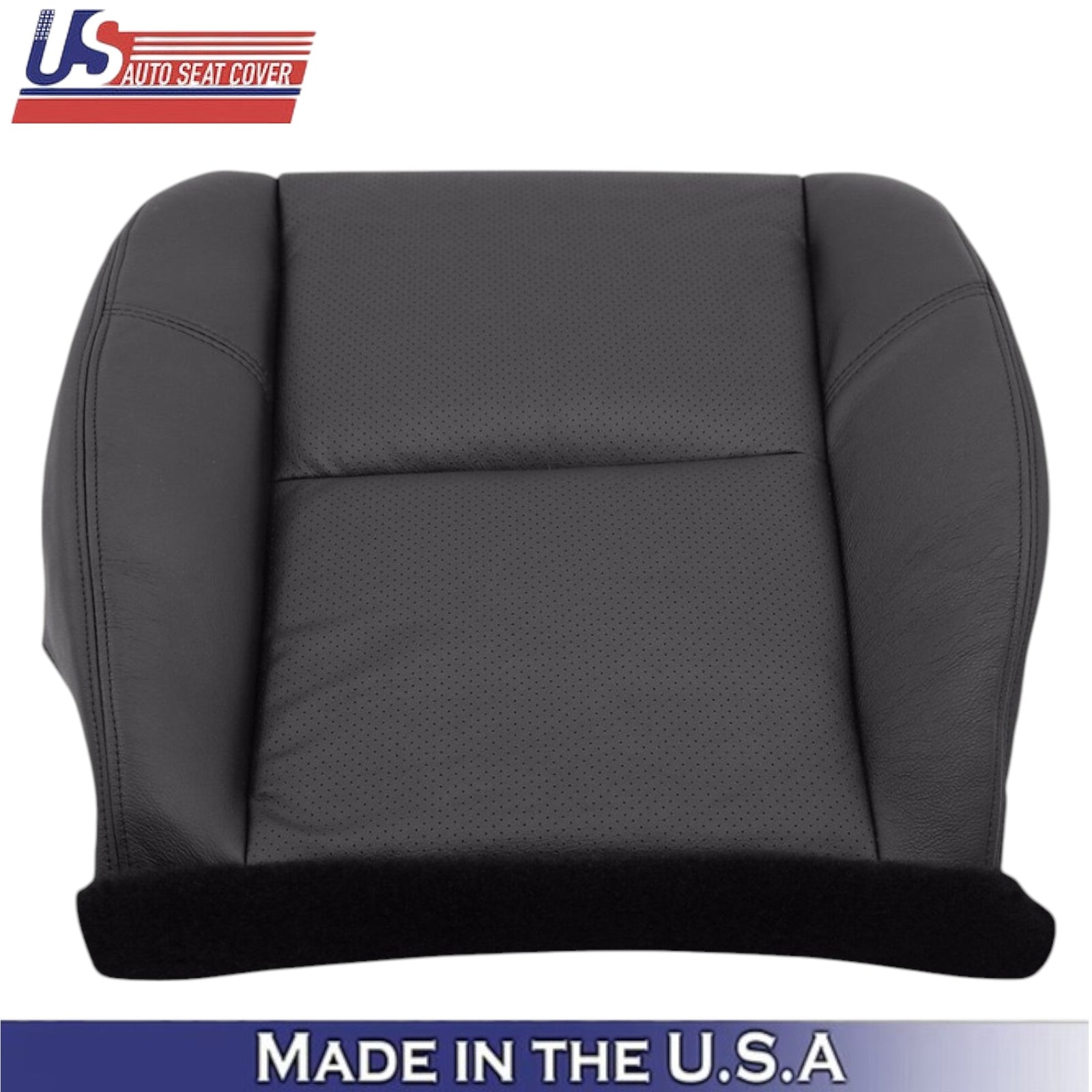 2012-2014 For Chevrolet Silverado Leatherette Passenger Side Covers Ebony Black