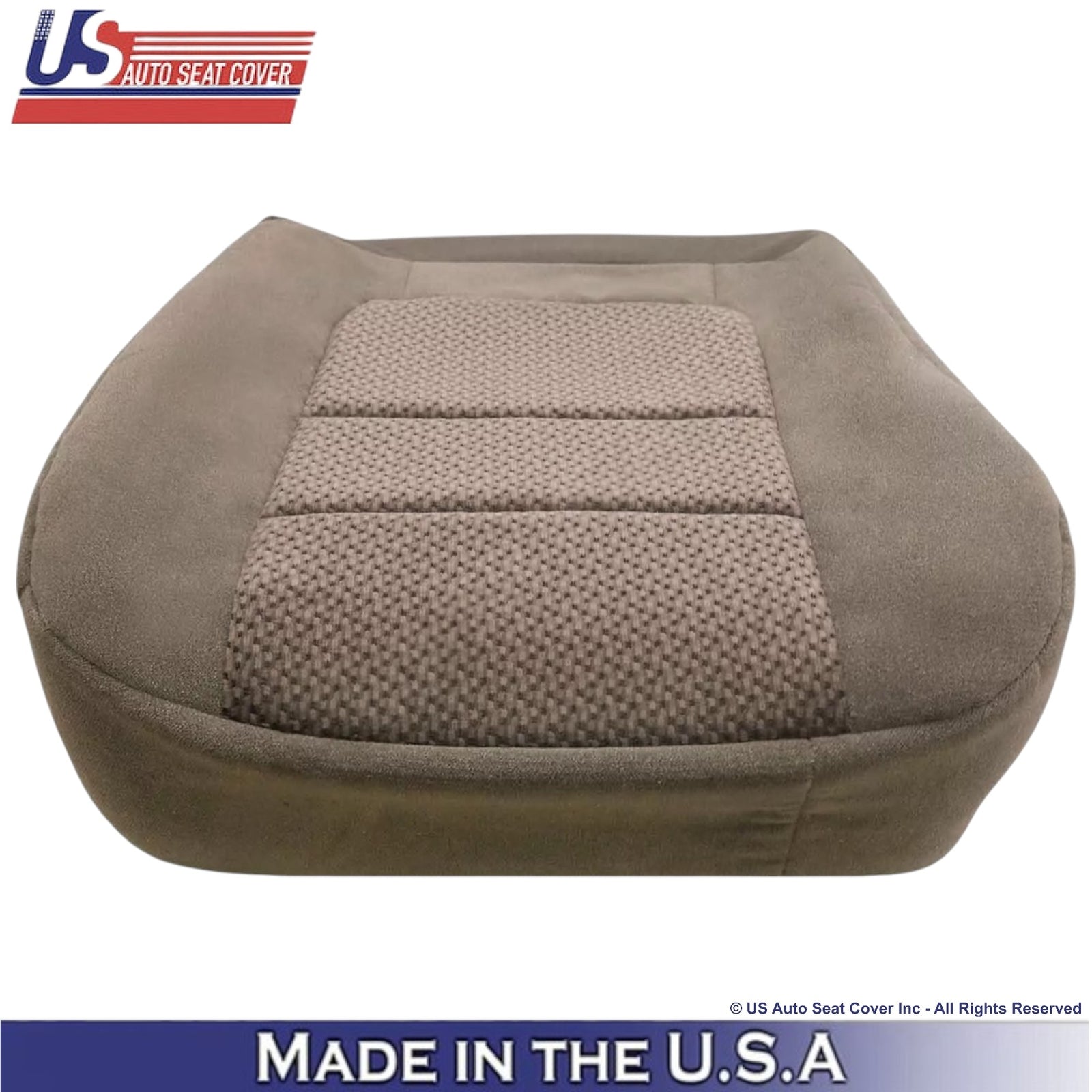 2001 For Ford F-250 XLT Crew-Cab Cloth Driver Bottom Seat Cover med. Parchment