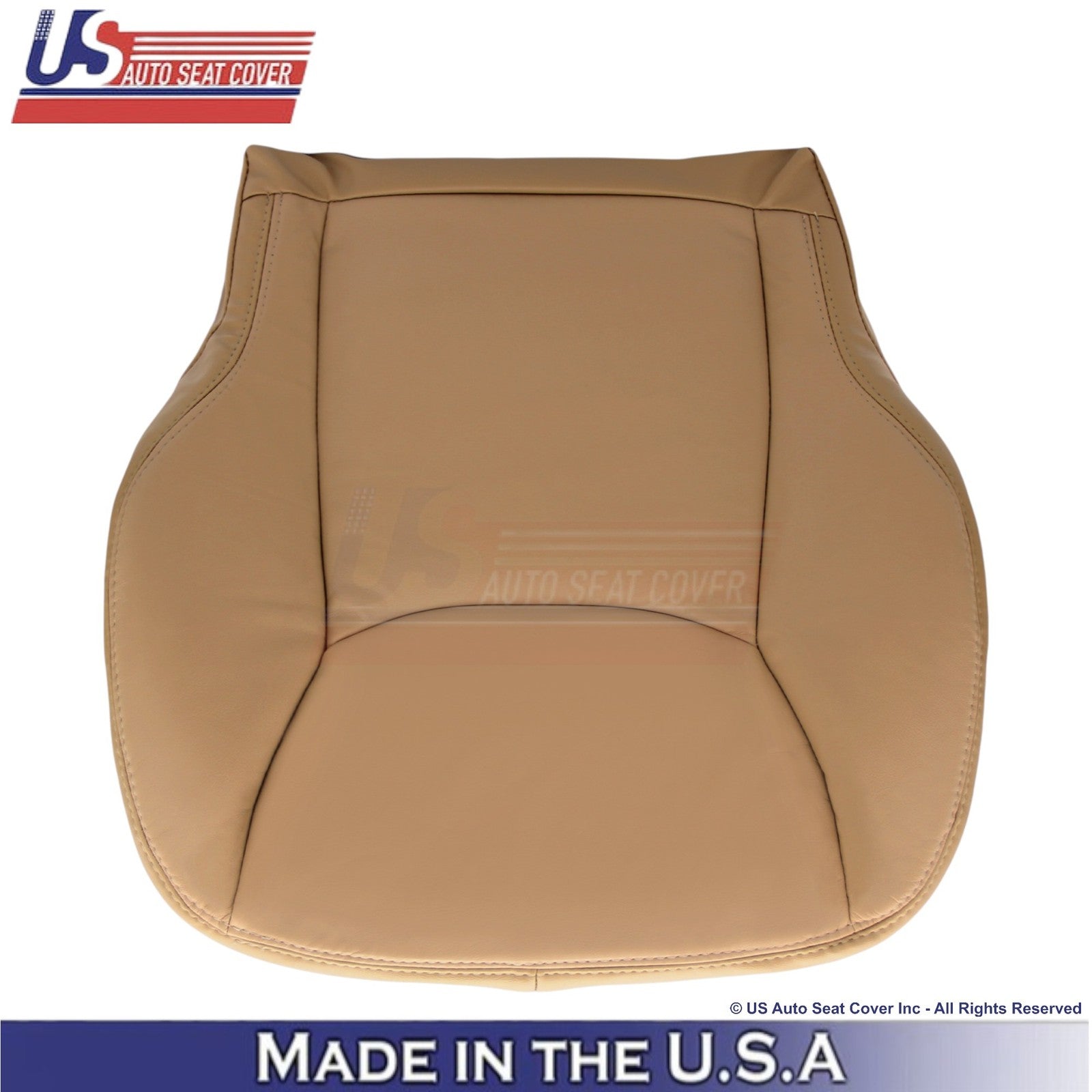 2000-2002 For Mercedes-Benz S-Class Leatherette Front Bottom Seat Covers Saffron