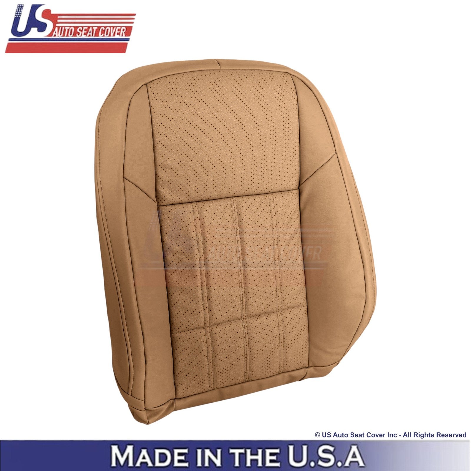 2016-2018 Fits Lexus ES 350 Genuine Leather Front Replacement Seat Covers Flaxen