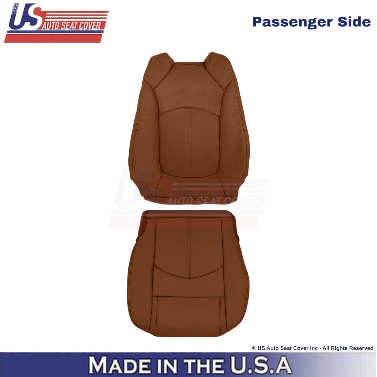 2015-2017 Fits Chevy Traverse Leatherette Passenger Side Seat Covers Saddle Up