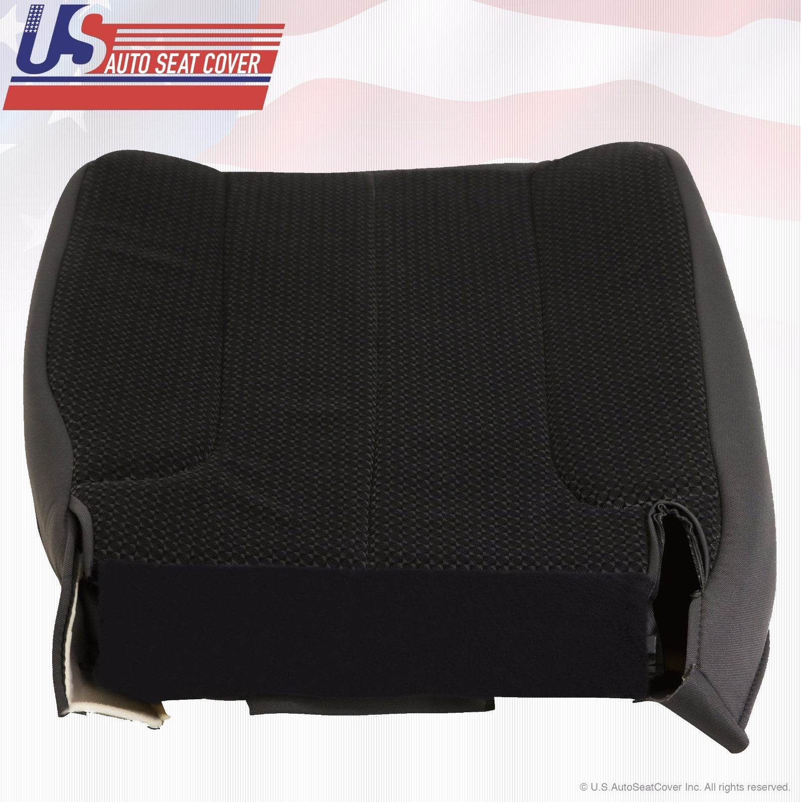 2003 2004 2005 For Dodge Ram 2500 SLT Passenger Bottom Cloth Seat Cover Dk-Gray