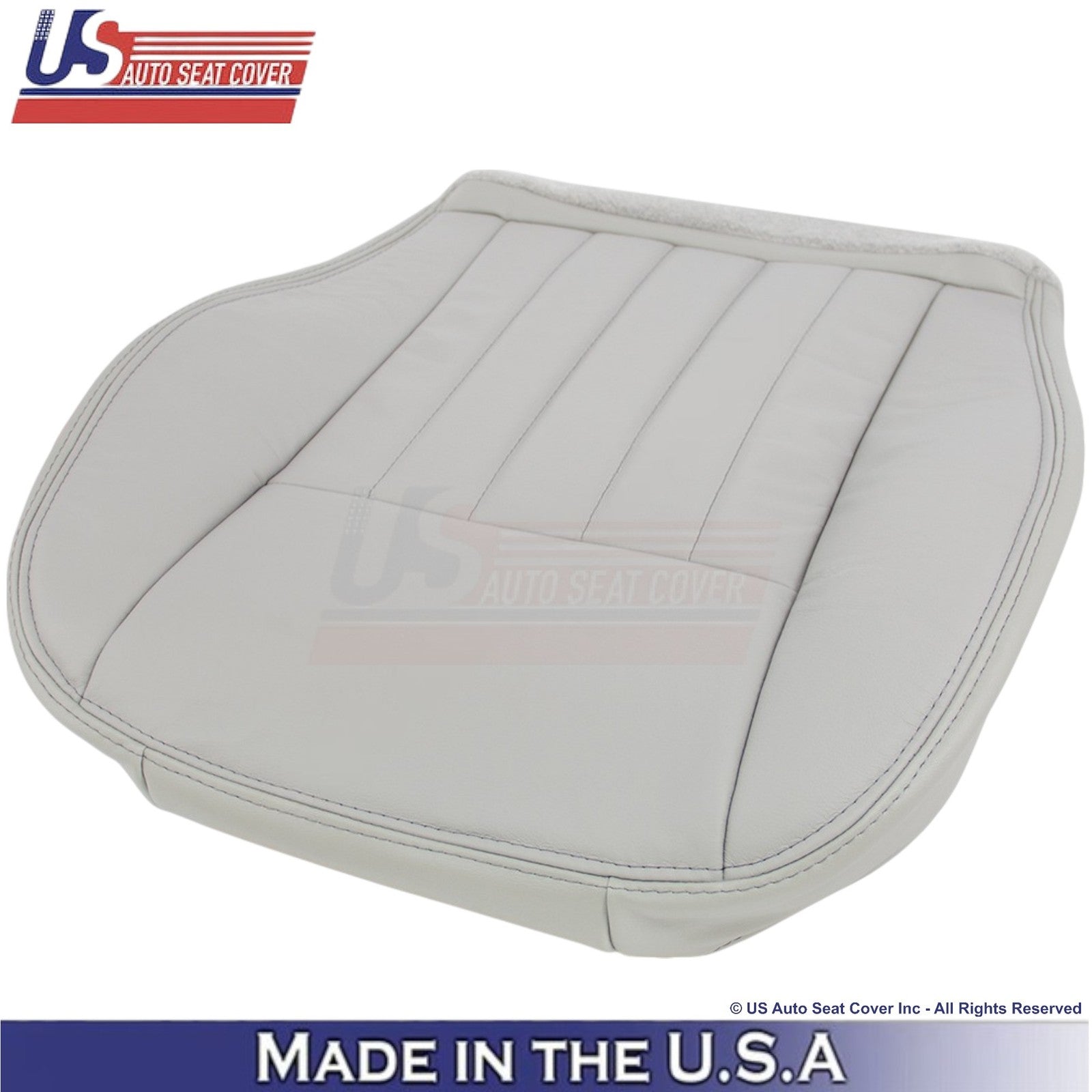 2005-2007 Fits Jeep Liberty Limited Front Genuine Leather Covers Light Graystone
