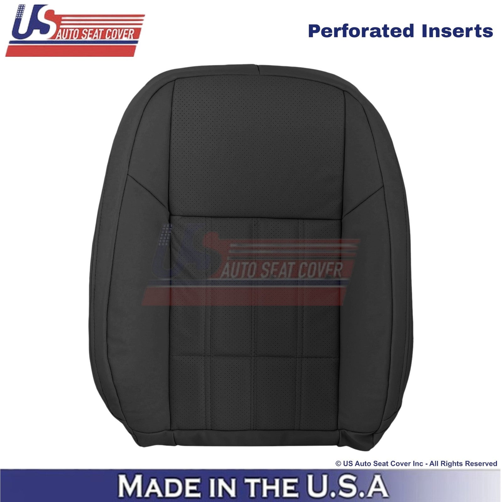 2016-2018 Fits Lexus ES 350 Leatherette Driver Top Replacement Seat Cover Black
