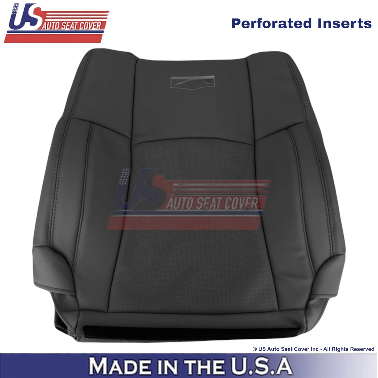 2013-2018 For Dodge Ram 2500 Laramie Genuine Leather Passenger Top Cover Black