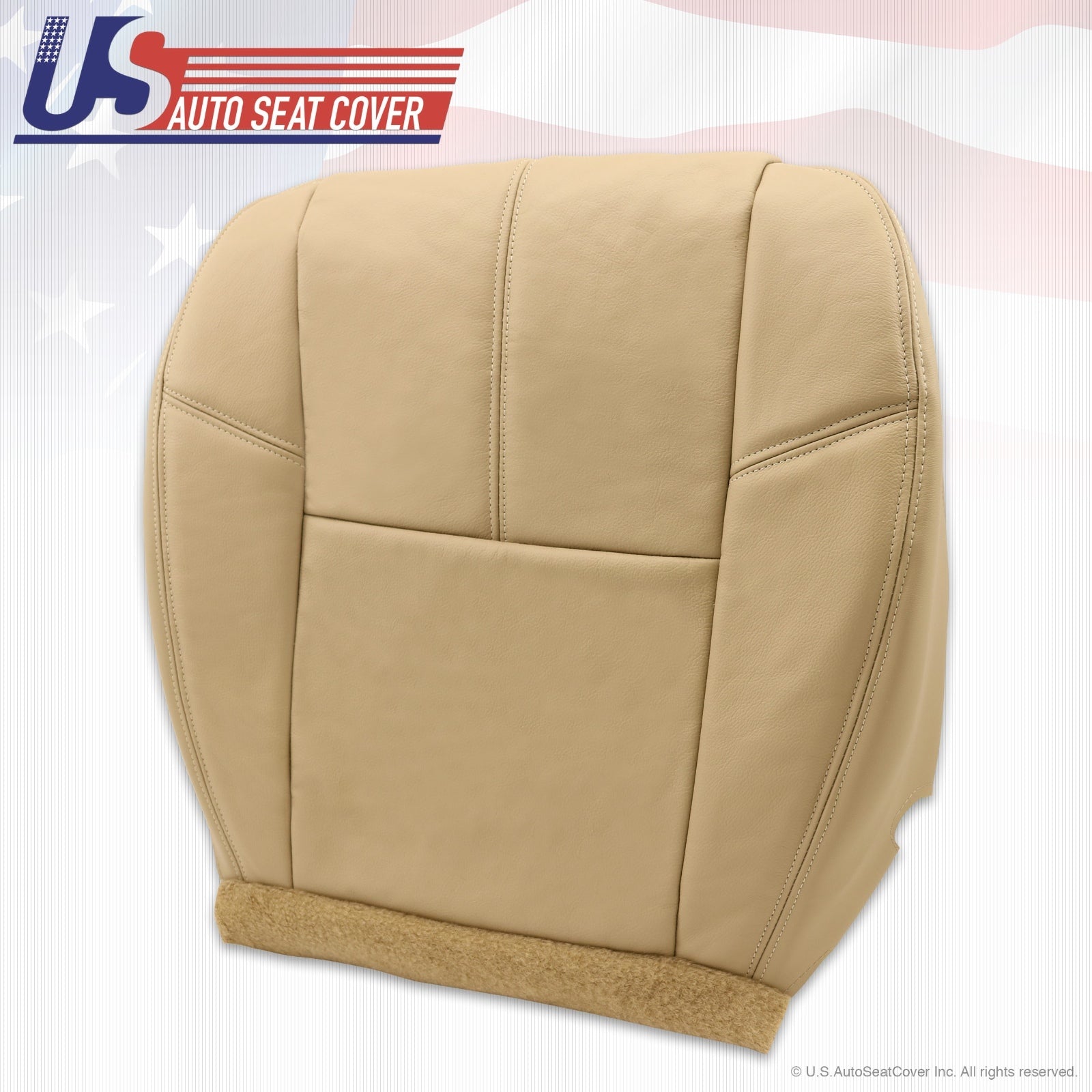 2007 to 2012 GMC Sierra Driver & Passenger Bottom Leather-Upholstery Tan
