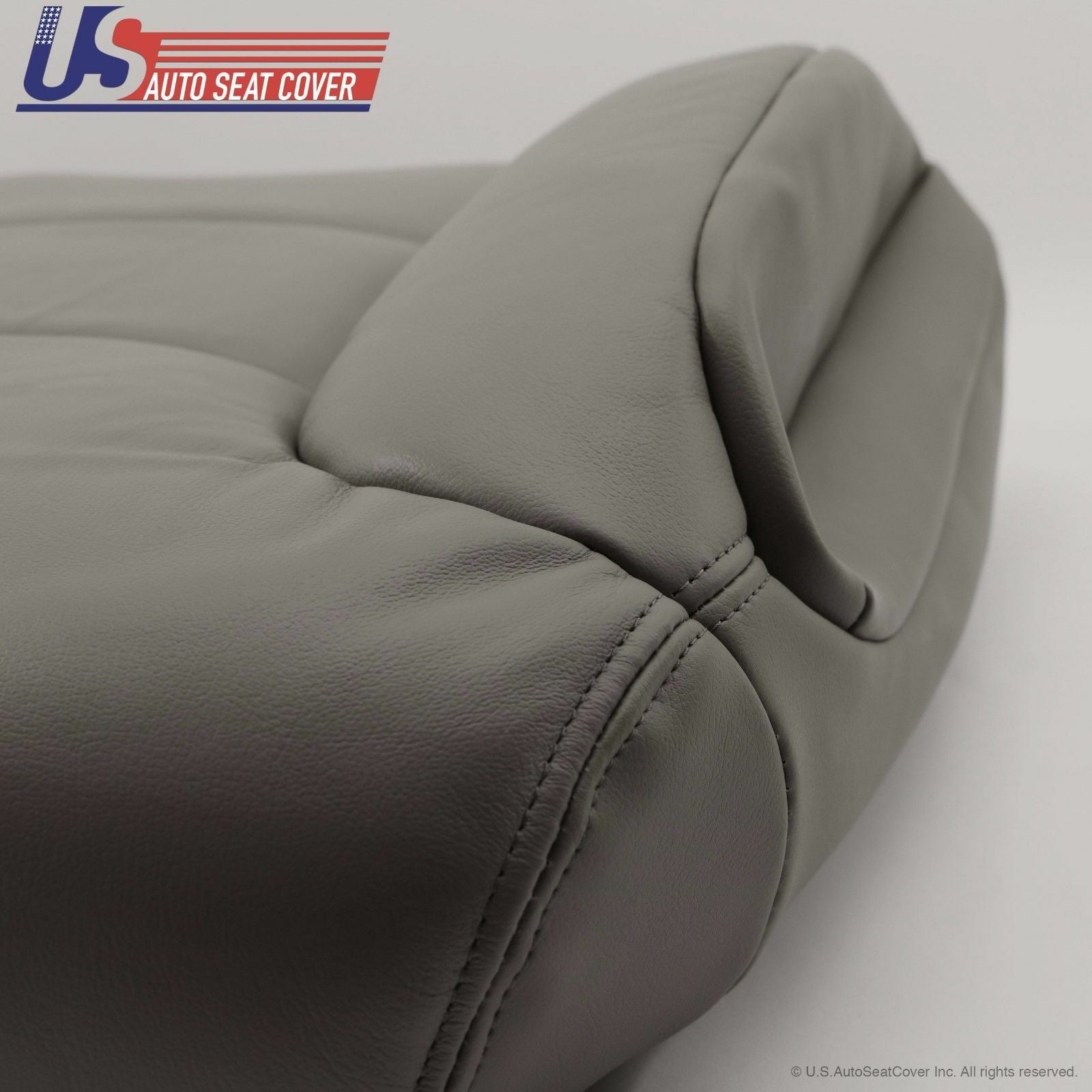 1995 -1999 Chevrolet C/K 1500 PASSENGER top Lean Back Leather Seat Cover Gray