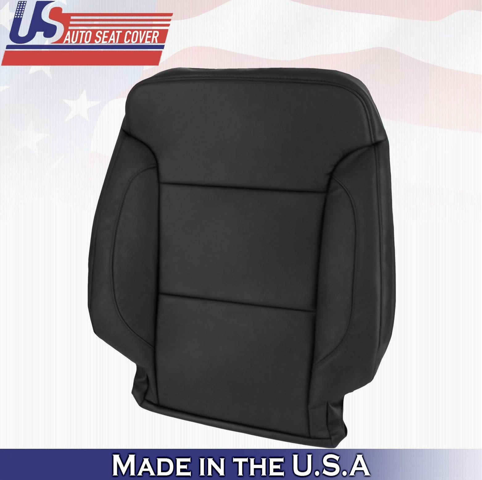 2015 2016 2017 For Chevy Suburban Driver Side Top Leather Seat Cover Black