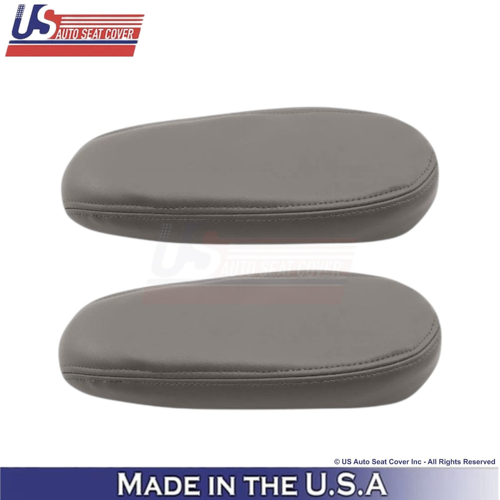 2000-2001 For Ford Excursion Leatherette Front Armrest Covers Medium Graphite