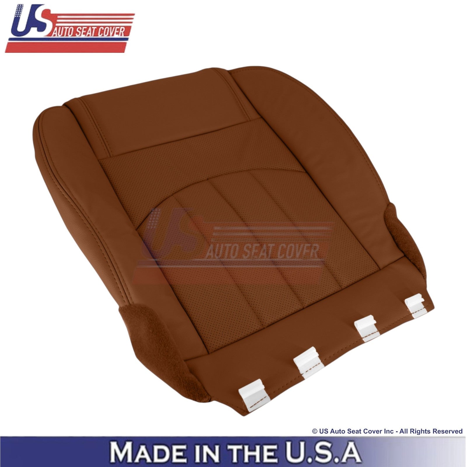 2015-2017 Fits Chevy Traverse Leather Perforated Front Seat Covers Saddle Up