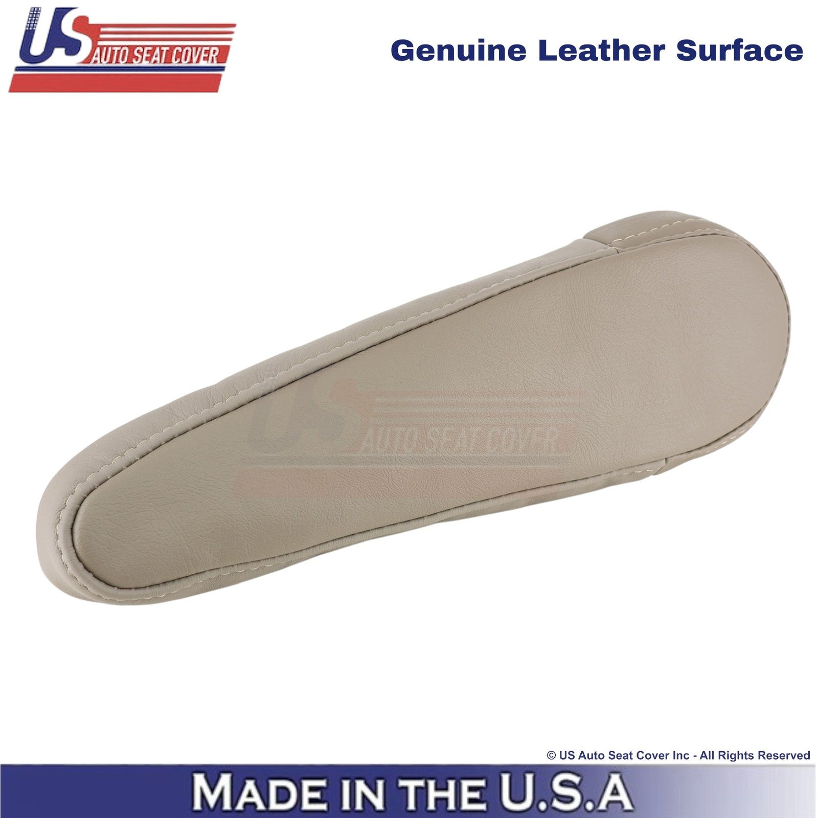 1998-2003 Fits Toyota Sienna Genuine Leather Driver Armrest Cover Light Oak