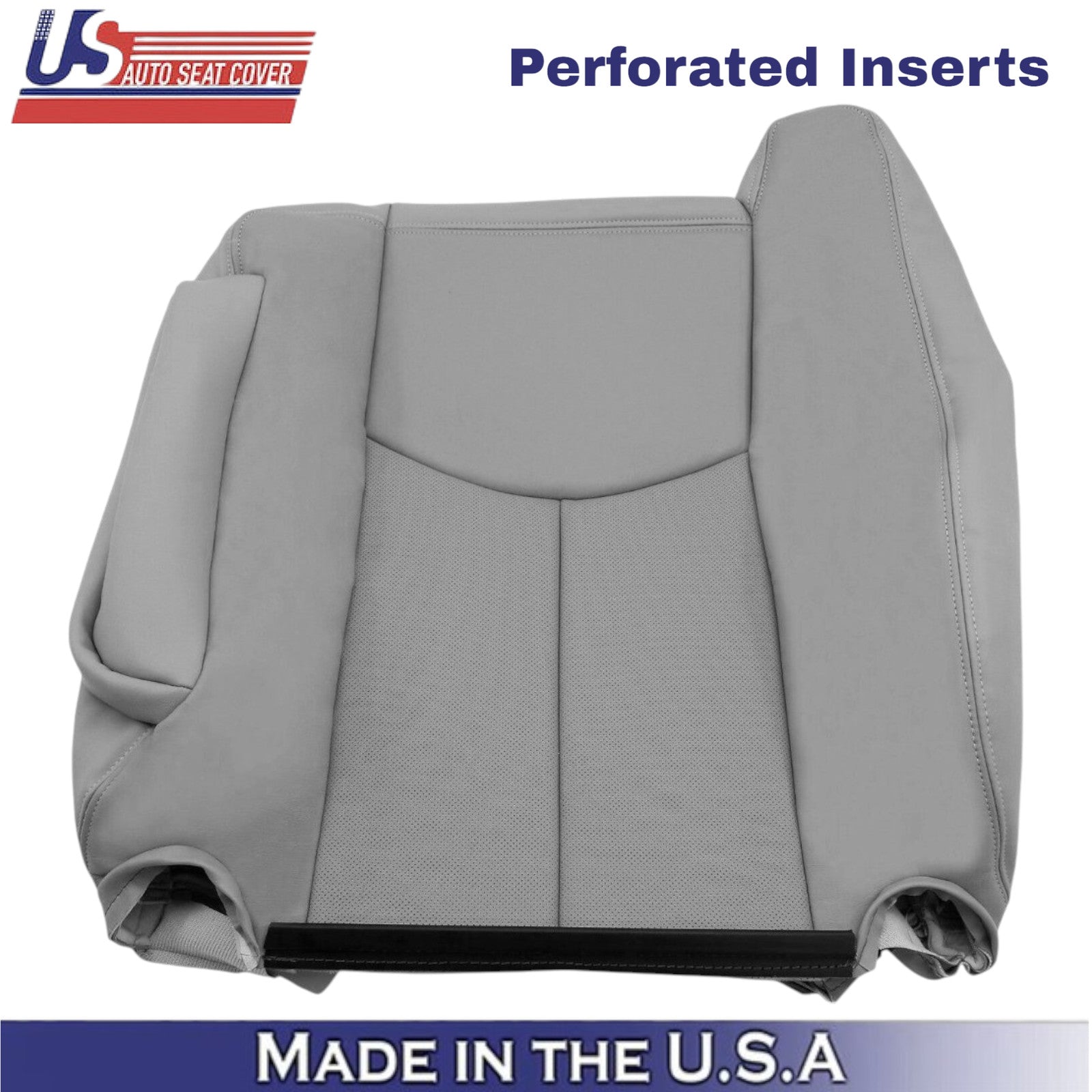 2003-2006 For Cadillac Escalade Leatherette Driver Top Seat Cover Pewter Gray
