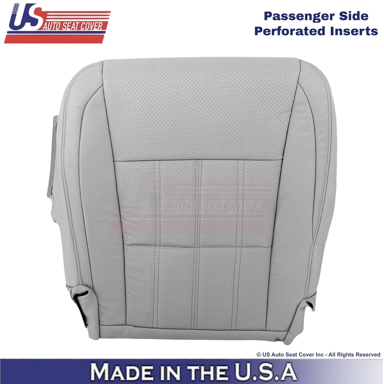 2016-2018 Fits Lexus ES 350 Leatherette Passenger Bottom Seat Cover Stratus Gray