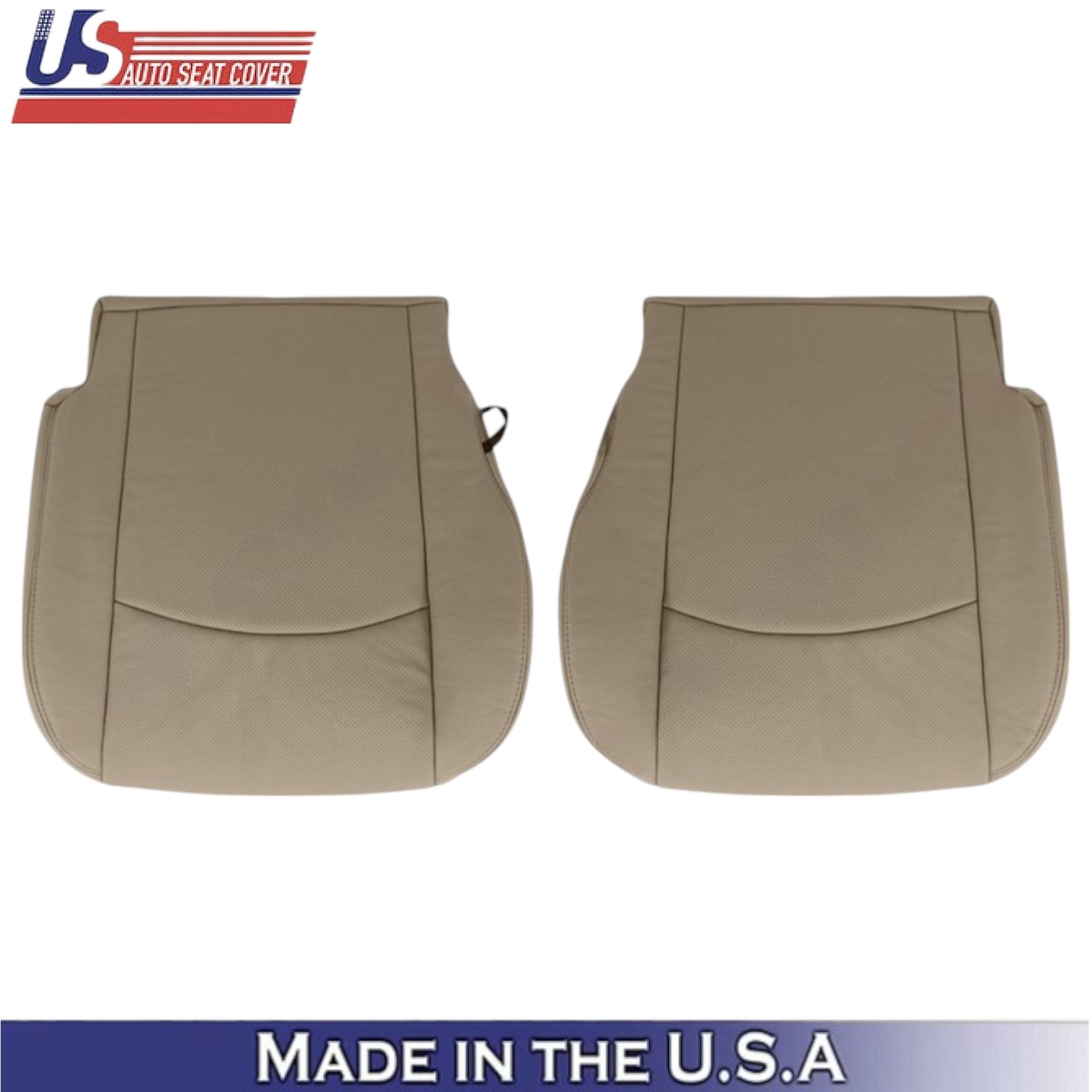 2009 2010 2011 2012 Fits Dodge Ram Leather Driver & Passenger Bottom Covers Tan