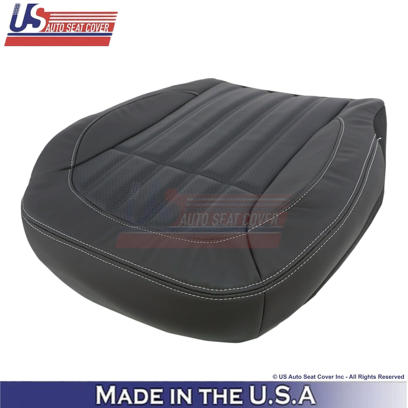 2013-2016 For Mercedes Benz GL-Class Leatherette Perf. Driver Bottom Cover Black