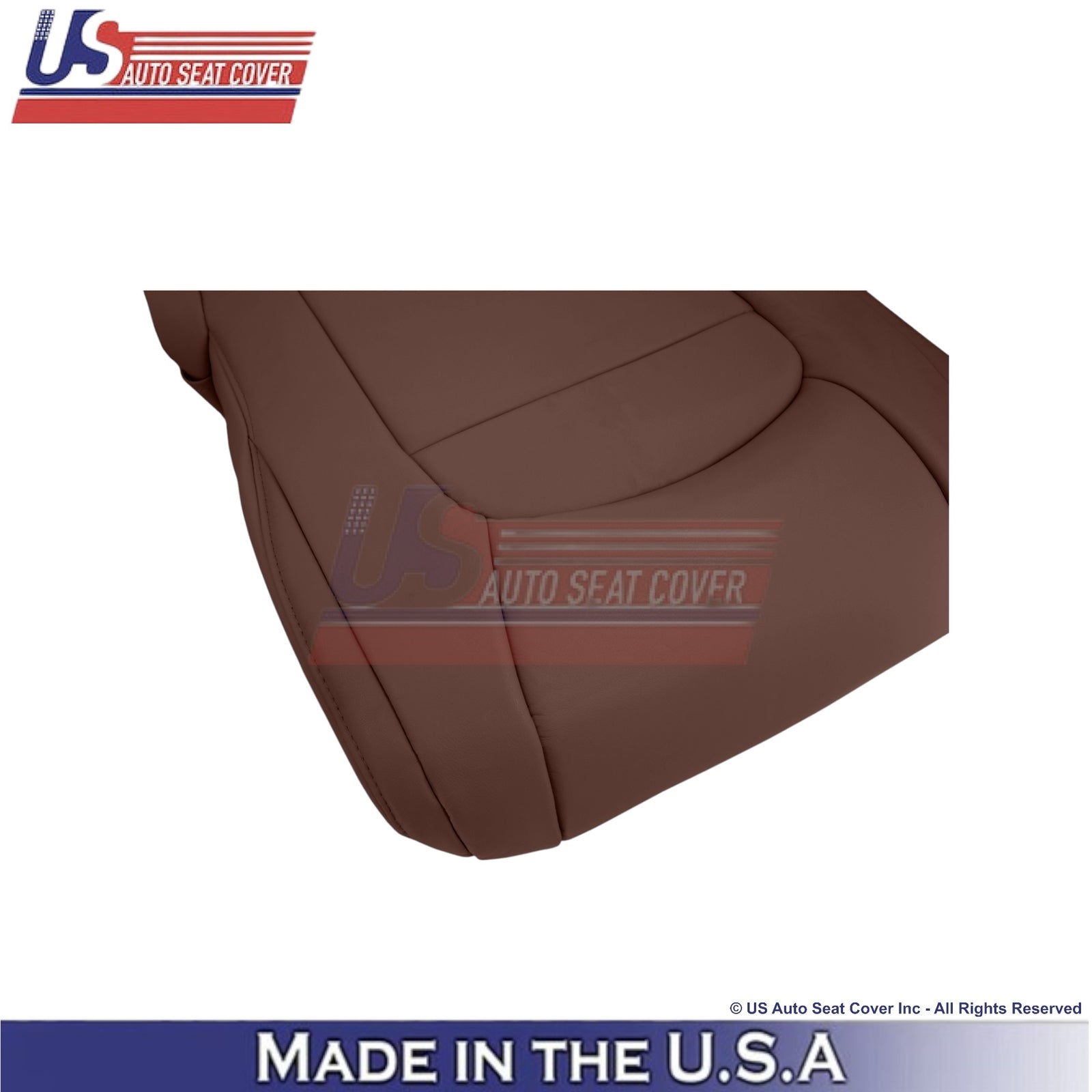 2008-2021 For Toyota Land Cruiser Leather Passenger Bottom Seat Cover Brown