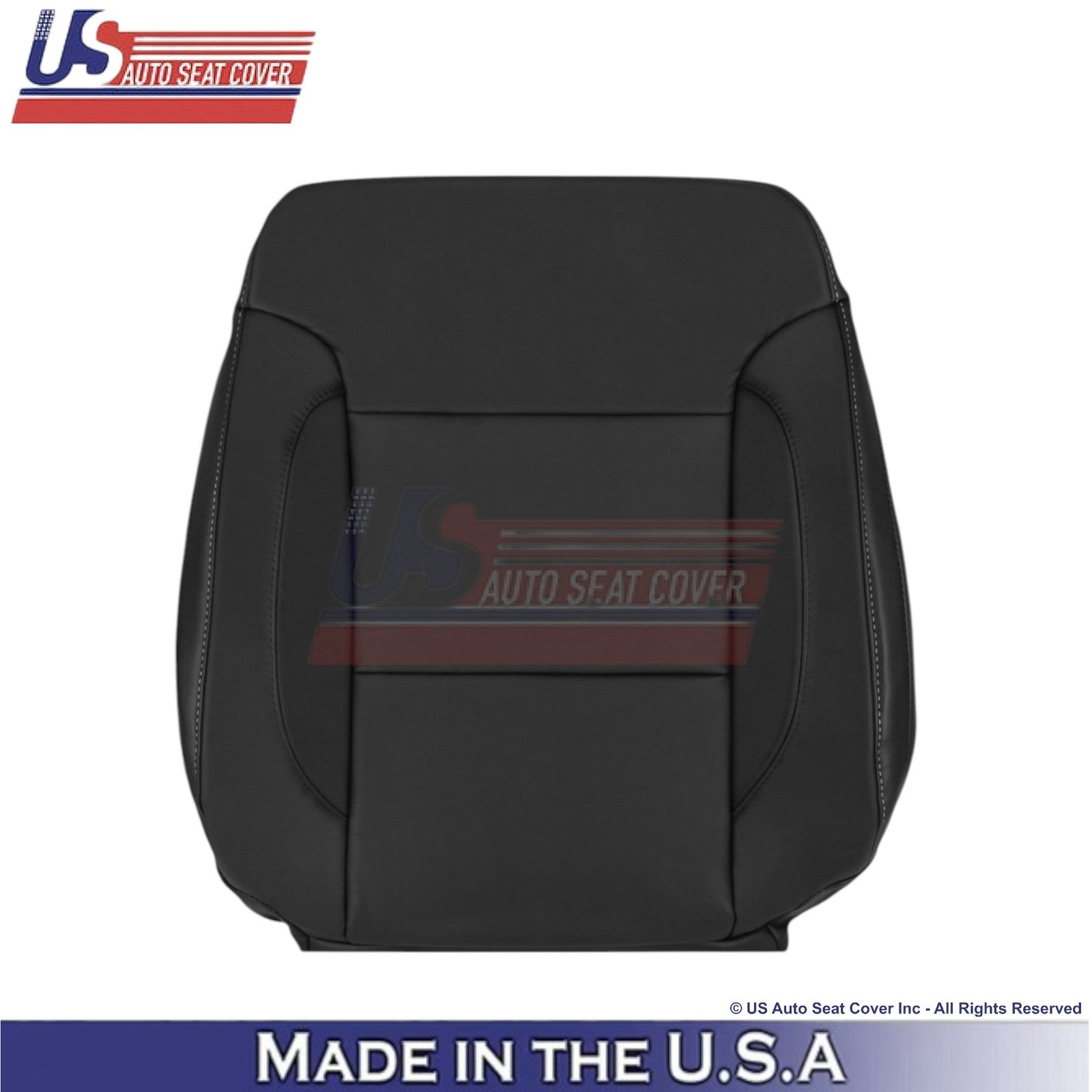 2015-2020 Fits Chevy Tahoe Leatherette Front Driver Replacement Covers Jet Black