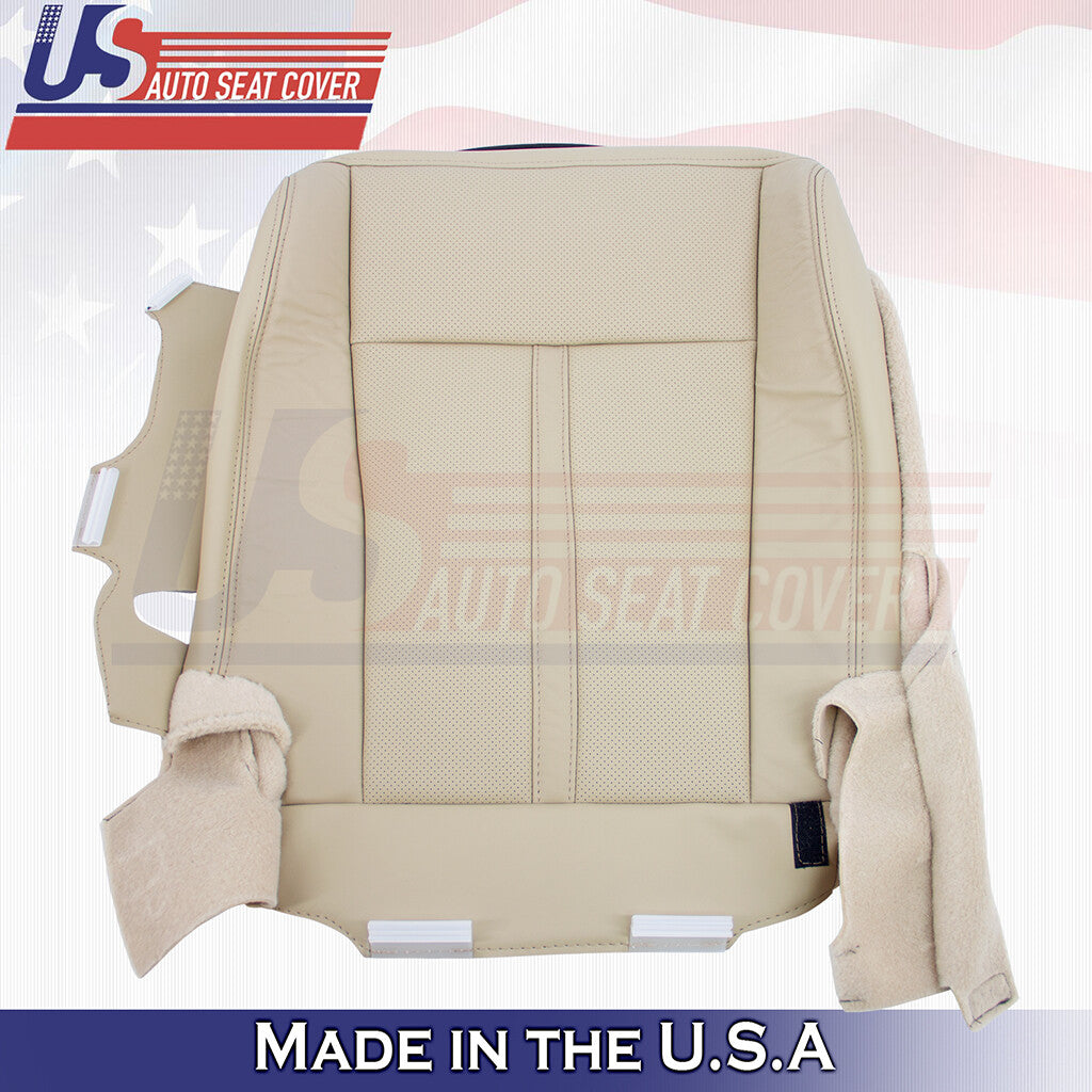 2015-2017 For Lincoln Navigator Leather Driver Bottom Replacement Seat Cover Tan