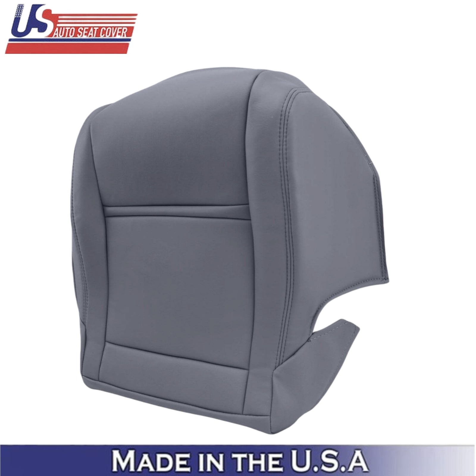1990-1997 For Toyota Land Cruiser Leather Passenger Bottom Cover Bluish Gray